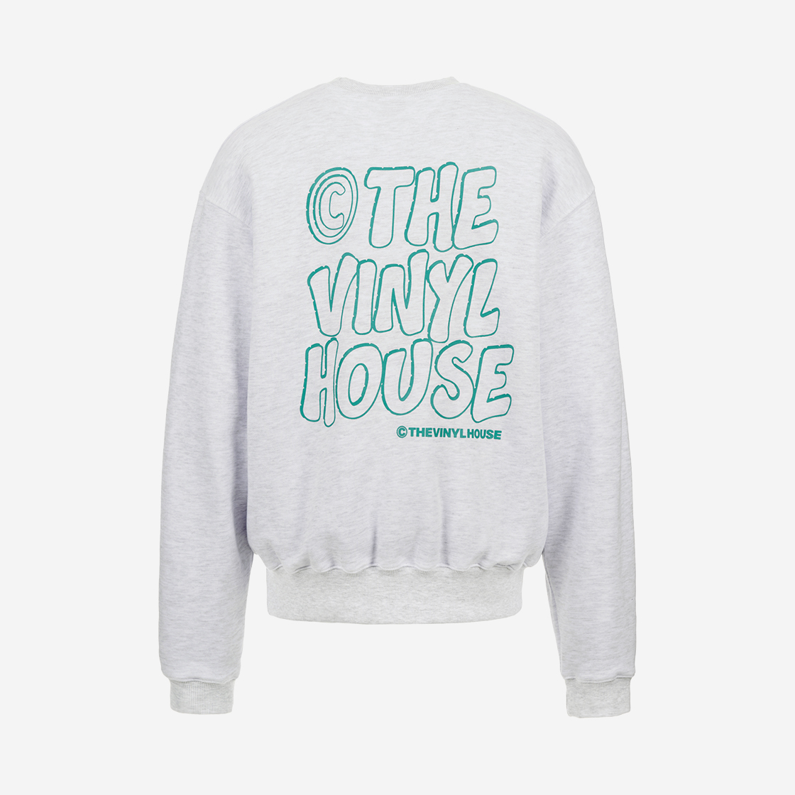 더바이닐하우스 라인 로고 스웨트셔츠 라이트 그레이(Thevinylhouse Line Logo Sweatshirt Light Grey) - 2