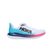 Hoka Mach 5 White Scuba Blue