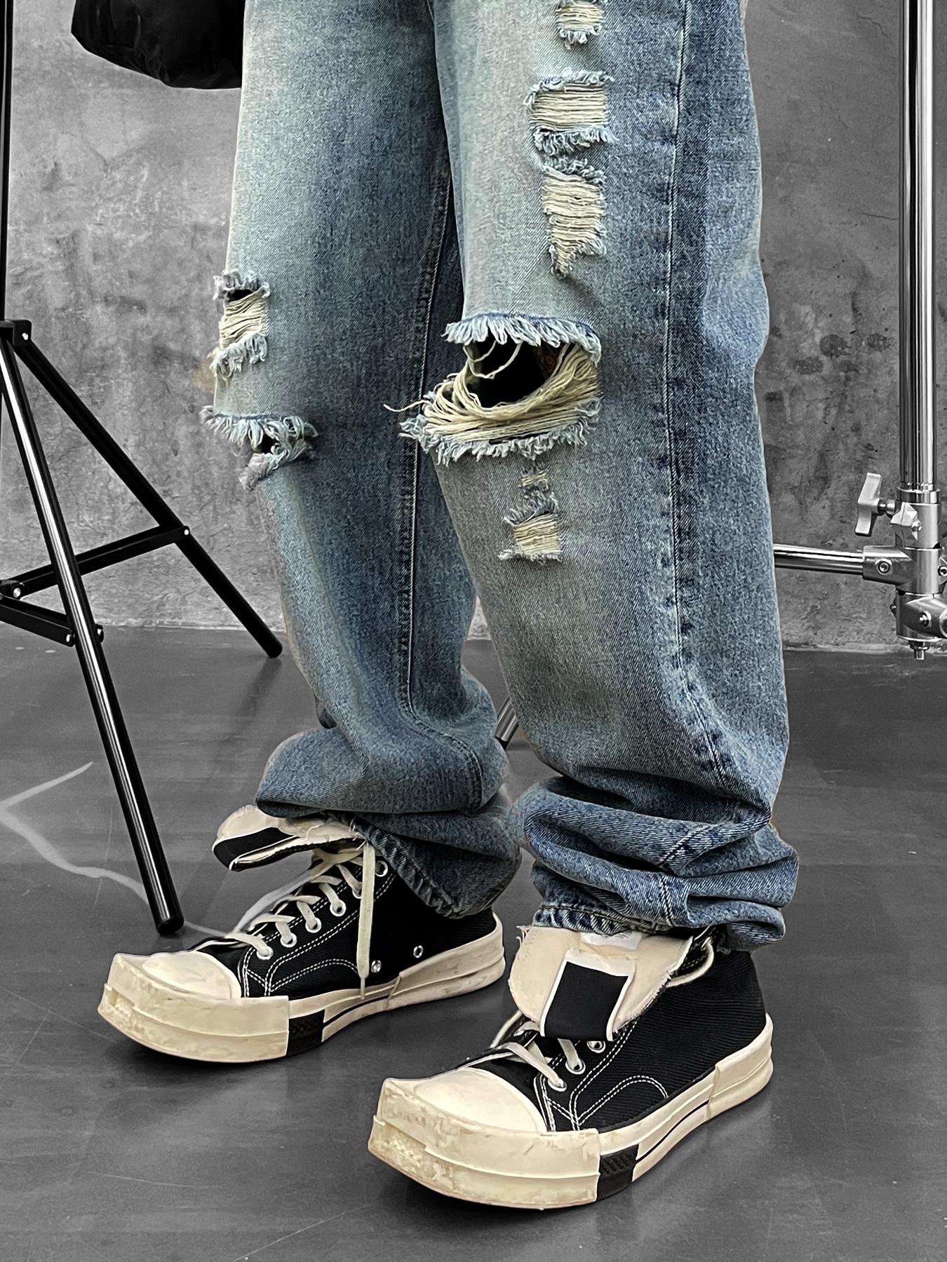 Converse x Drkshdw Turbodrk Chuck 70 Hi Black 착용 스타일 - 5