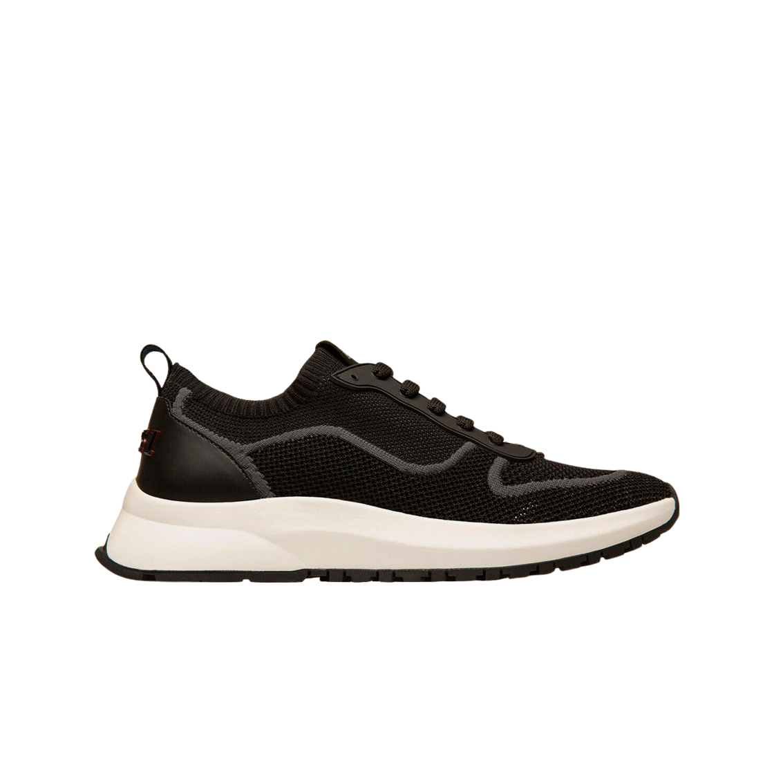 (W) 발리 다빈 폴리에스터 믹스 스니커즈 블랙((W) Bally Davyn Polyester Mix Sneakers Black) - 1