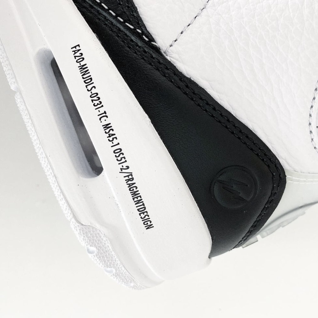 Jordan 3 x Fragment Retro SP White Black 착용 스타일 - 4
