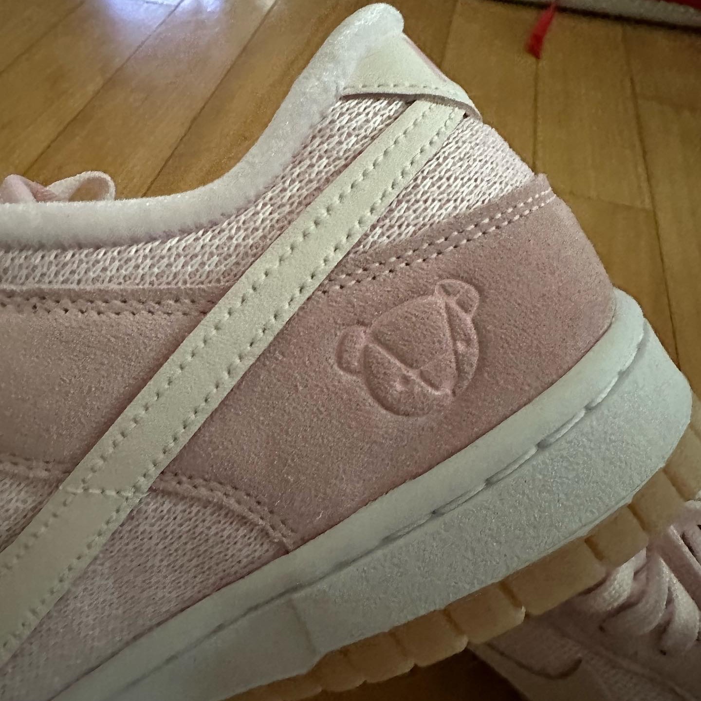 (W) Nike Dunk Low SE Light Soft Pink 착용 스타일 - 4