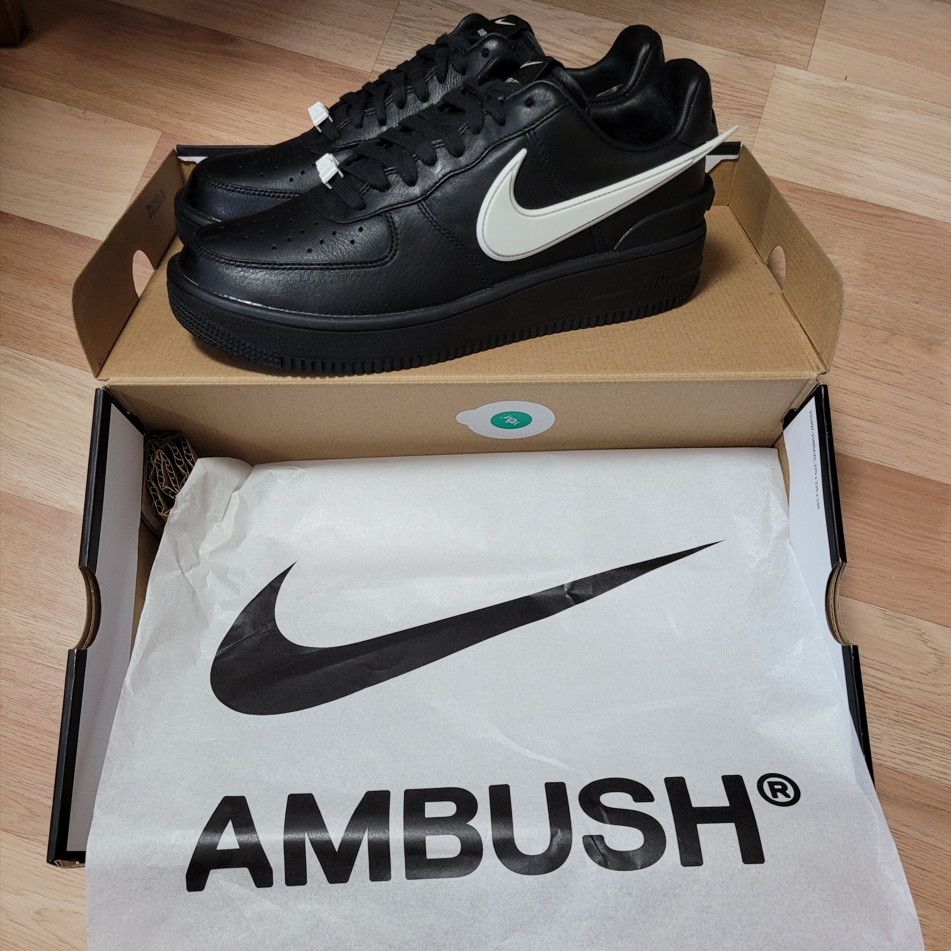 Nike x Ambush Air Force 1 Low SP Black 착용 스타일 - 1