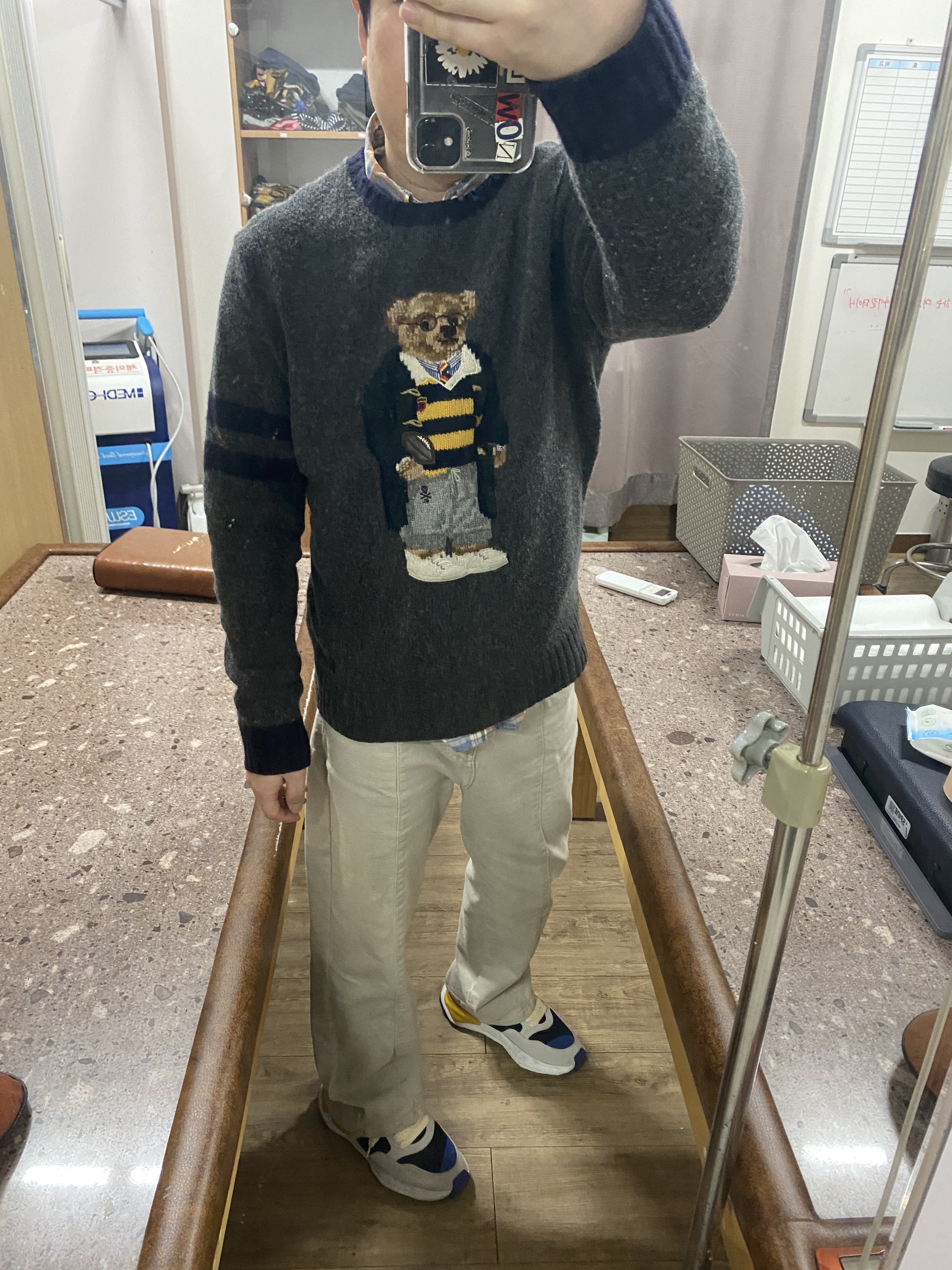Maison Mihara Yasuhiro x Nigel Cabourn FR Army Sneakers Navy 착용 스타일 - 2