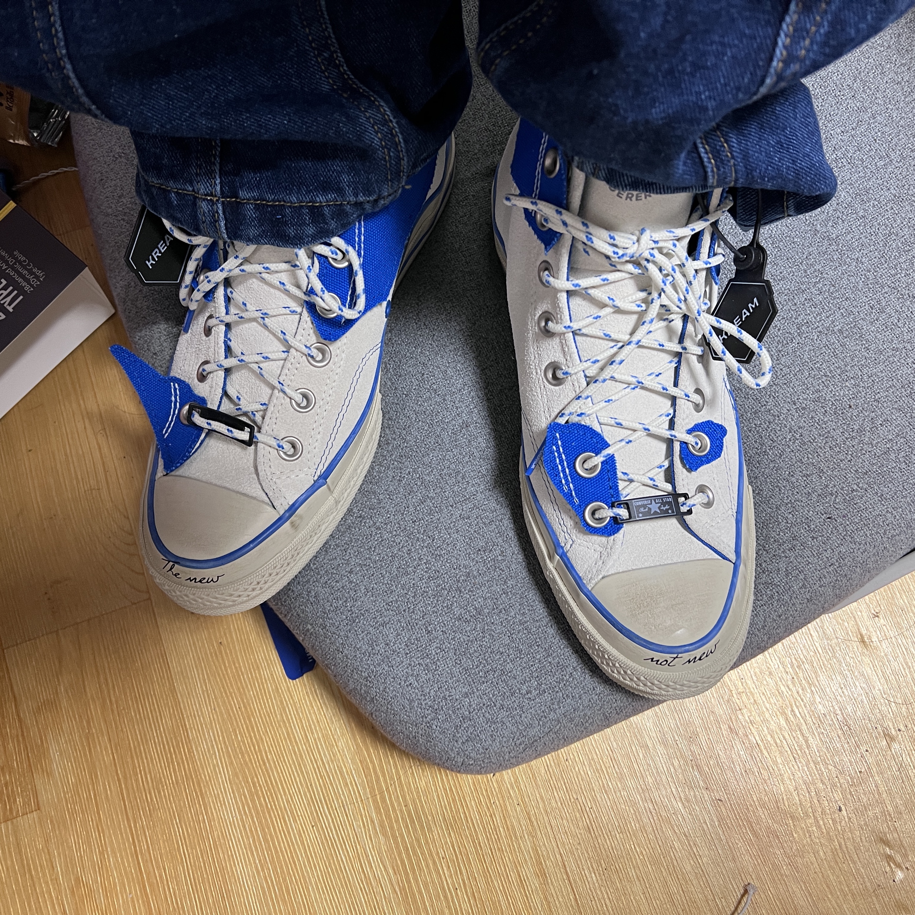 Converse x Ader Error Chuck 70 High White 착용 스타일