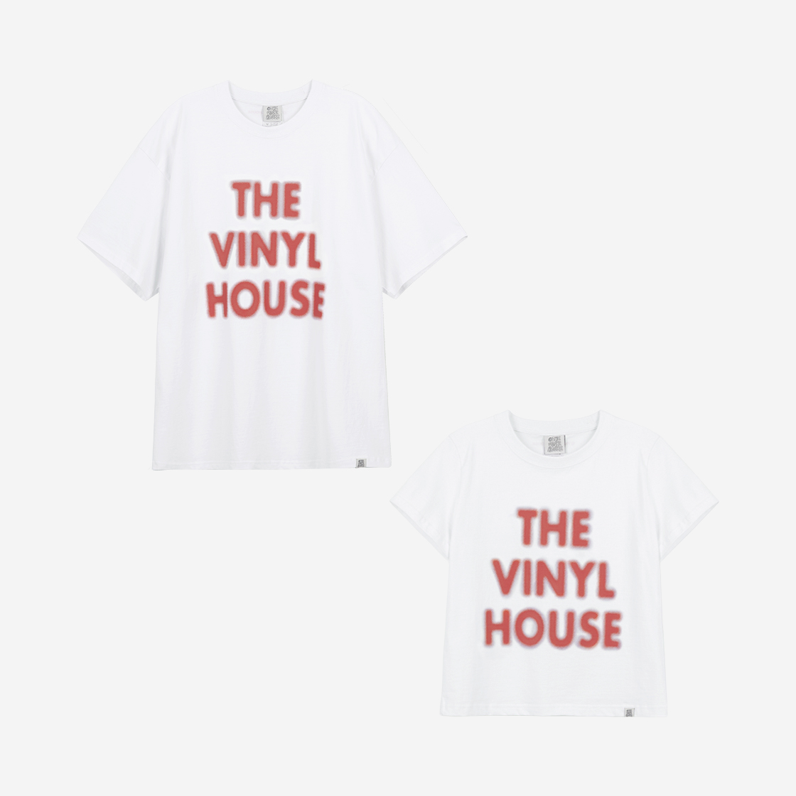 [THEVINYLHOUSE]★Spray Logo T-Shirt White 더바이닐하우스 스프레이 로고 티셔츠 화이트 | Thevinylhouse
