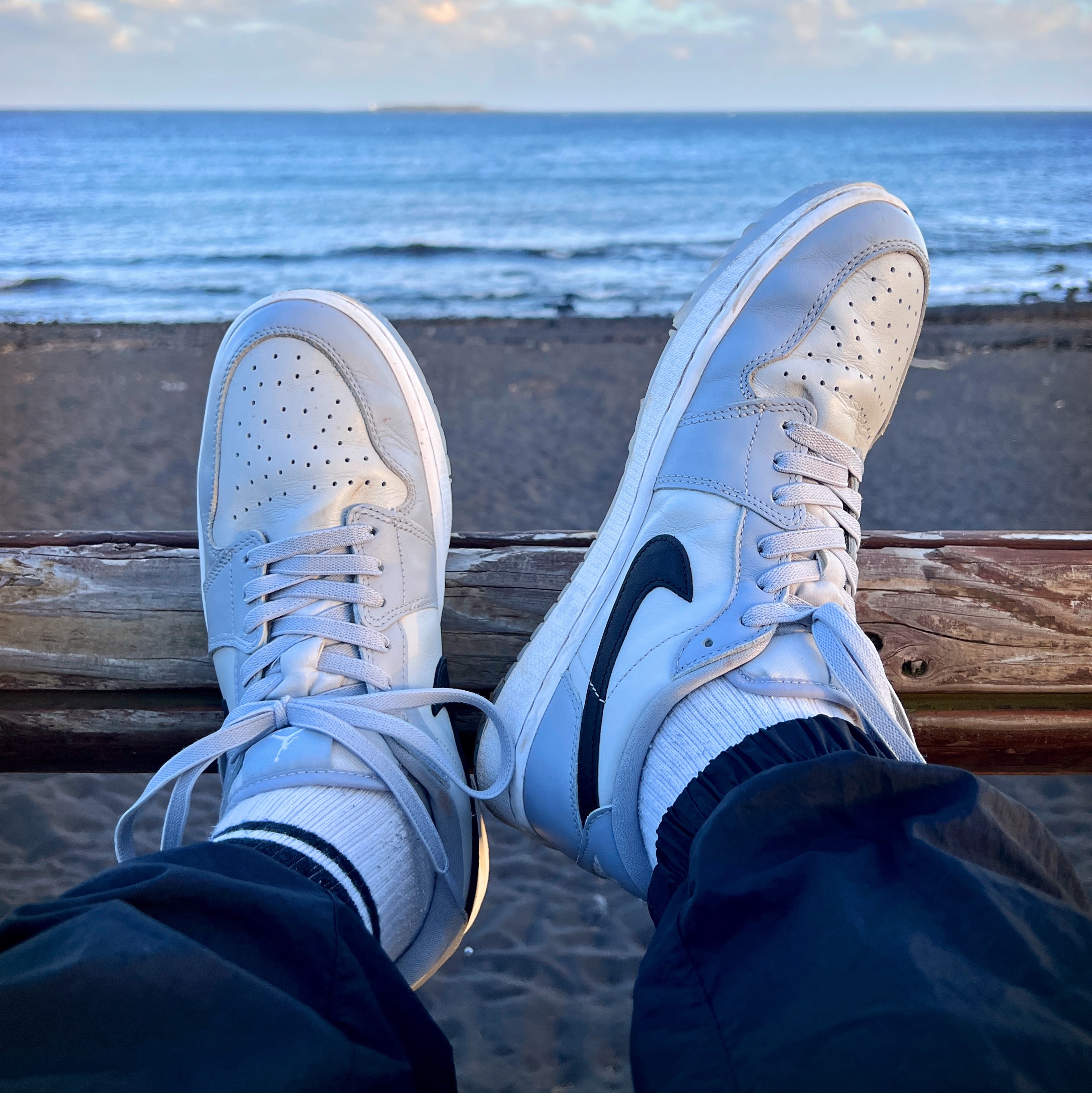 Jordan 1 Low Golf Wolf Grey 착용 스타일