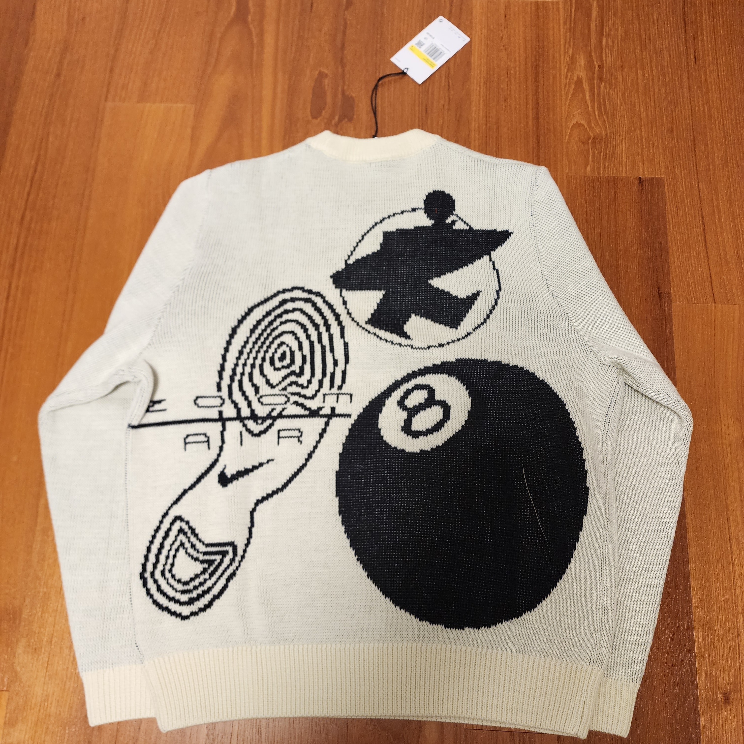 Nike x Stussy NRG LS Knit Sweater Fossil (DR2893-238), Nike x Stussy NRG LS Knit Sweater Fossil (DR2894-238) 착용 스타일 - 2