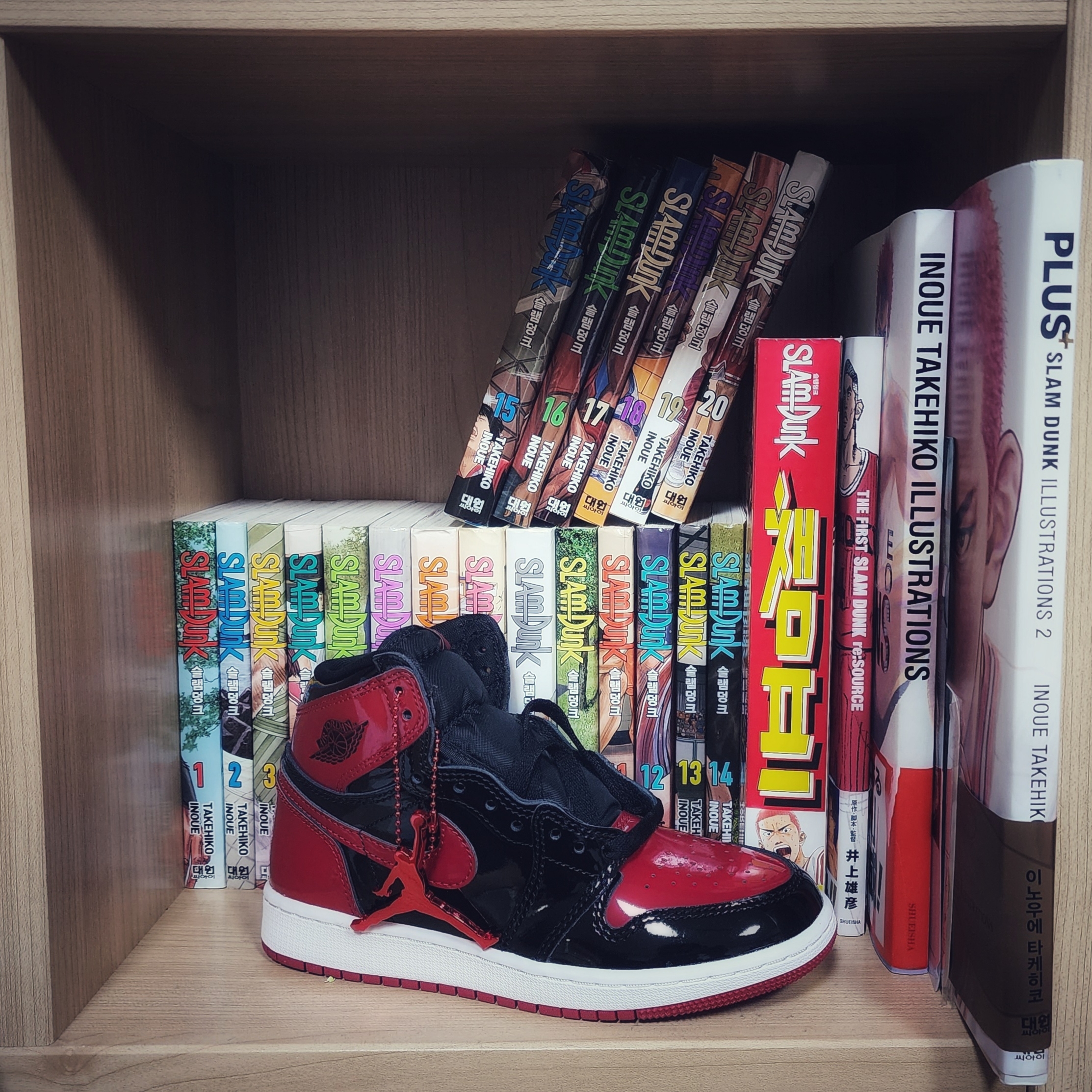 (GS) Jordan 1 Retro High OG Patent Bred 착용 스타일