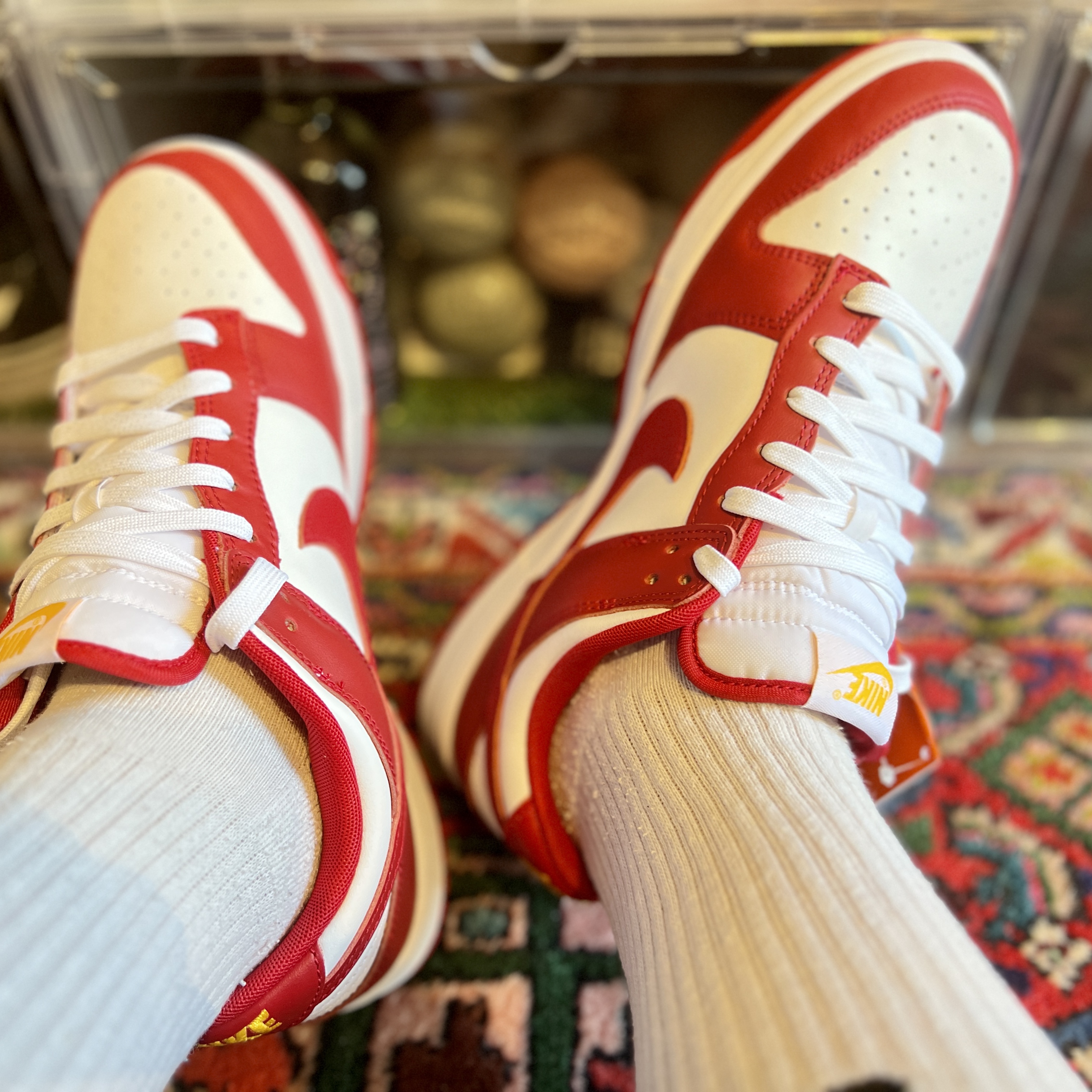 Nike Dunk Low Retro Gym Red 착용 스타일 - 2