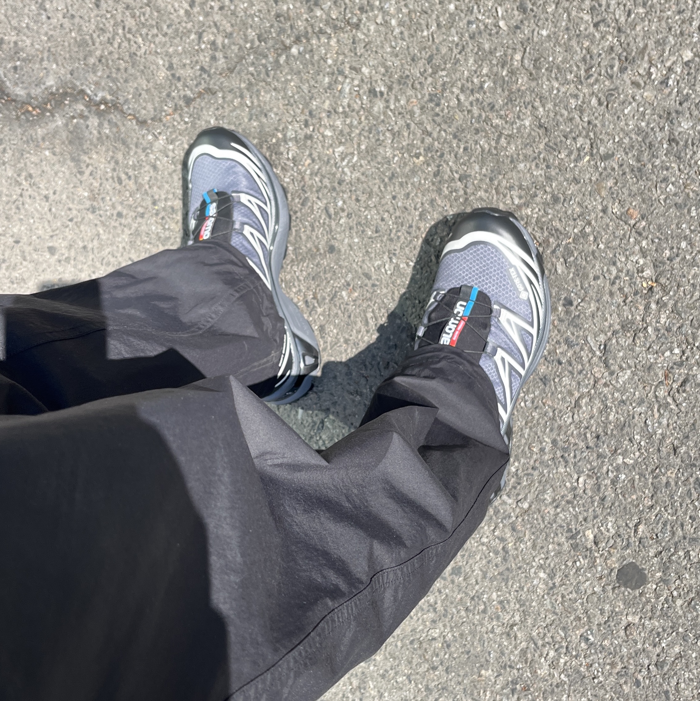 Salomon XT-6 Gore-Tex Black Ebony 착용 스타일