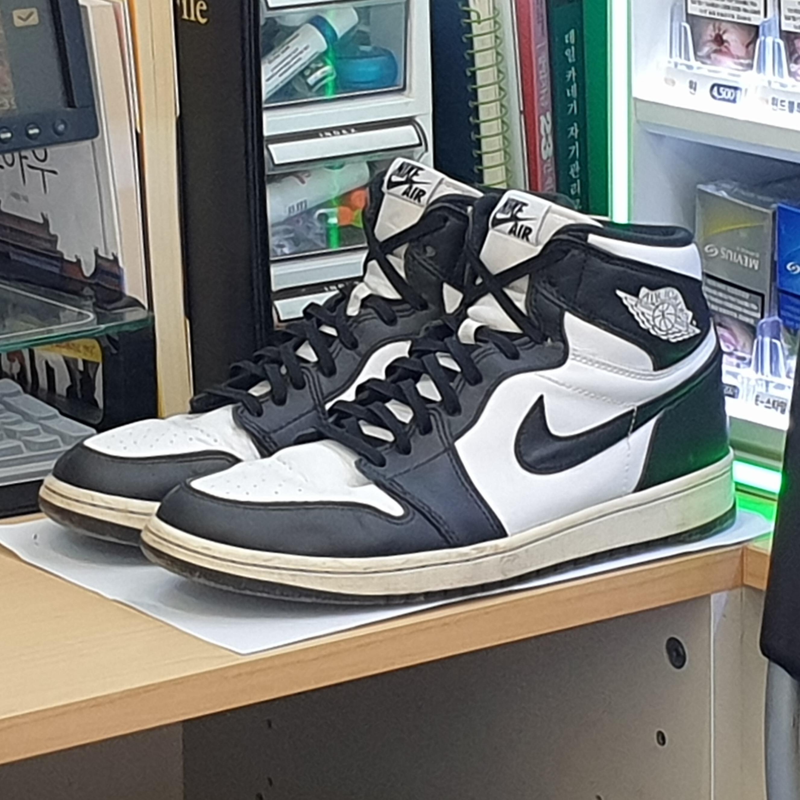 Jordan 1 High 85 Black White, Jordan 1 High Golf White Black 착용 스타일