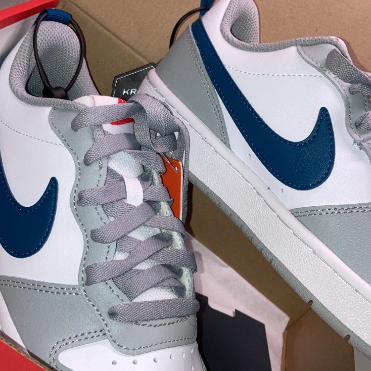(GS) Nike Court Borough Low 2 Light Smoke Grey 착용 스타일
