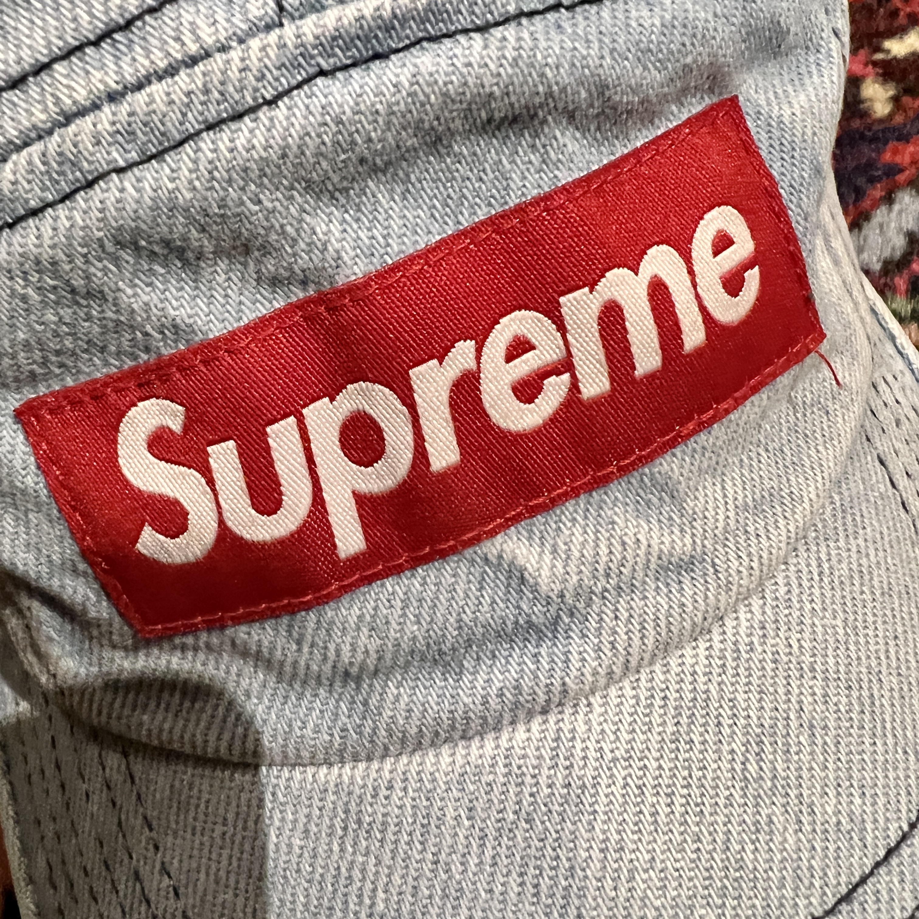 Supreme Denim Camp Cap Washed Blue - 22FW, Nike ACG Sun Farer Jacket Black - Asia 착용 스타일 - 4