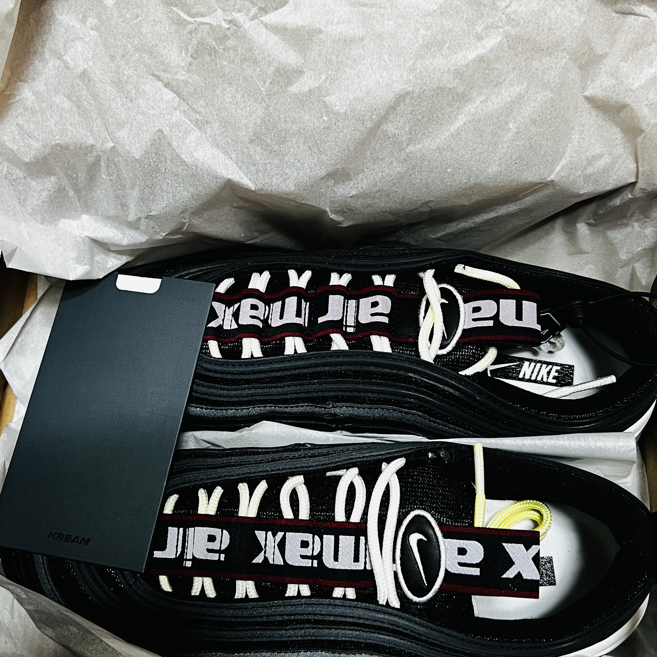 Nike Air Max 97 Overbranding Black 착용 스타일 - 1