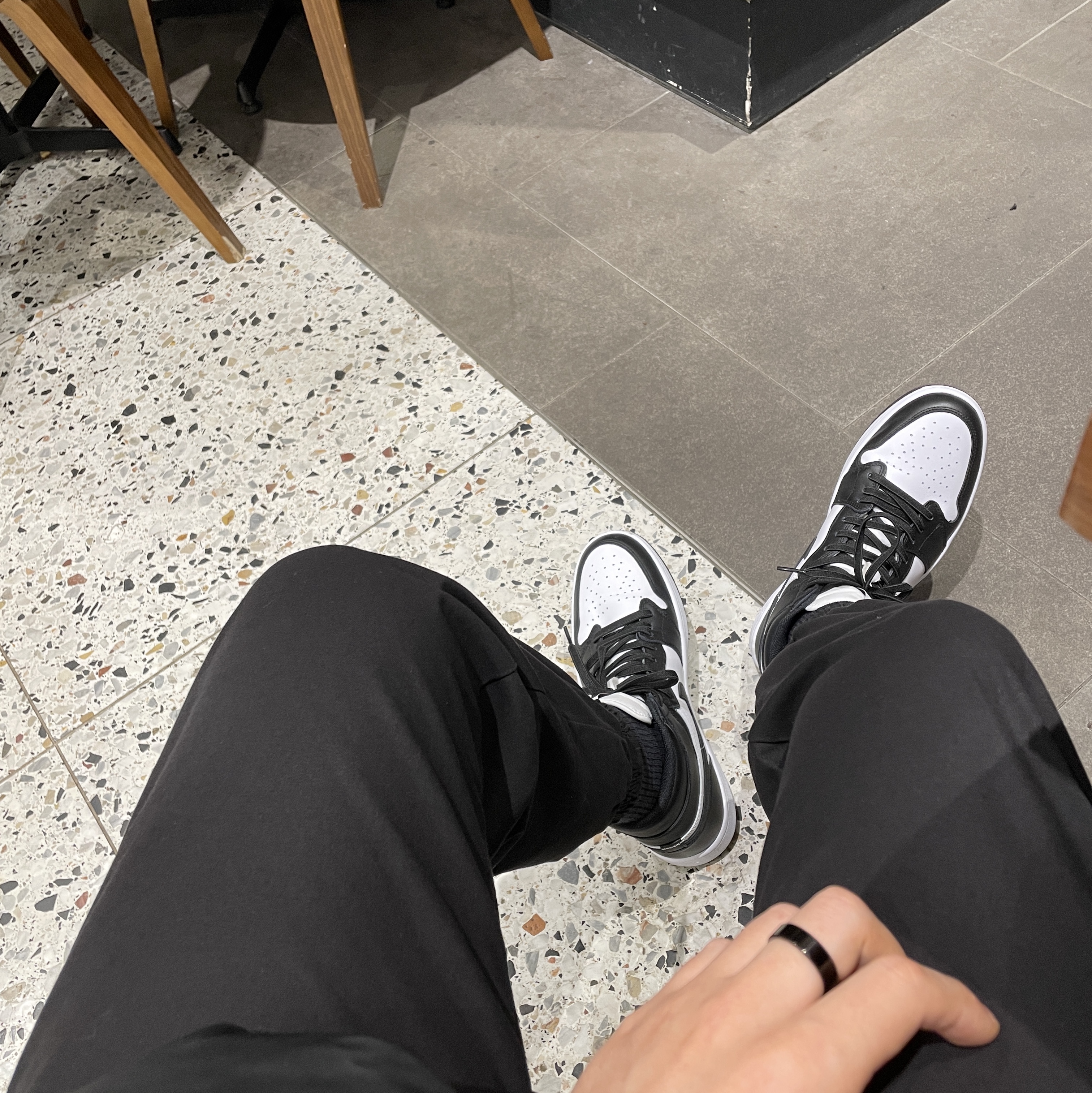 Jordan 1 High Golf White Black 착용 스타일
