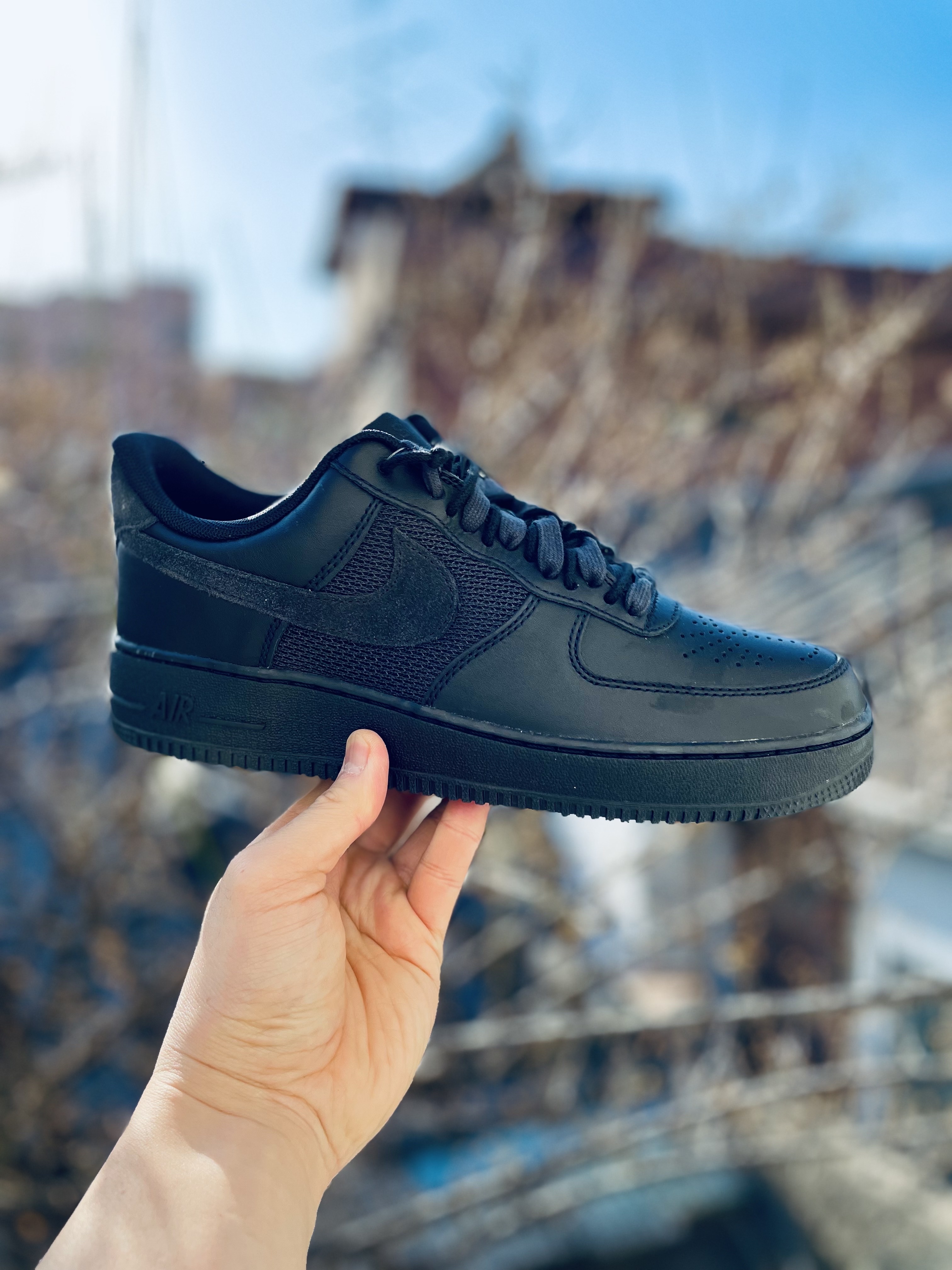 Nike x Slam Jam Air Force 1 Low SP Black Off Noir 착용 스타일