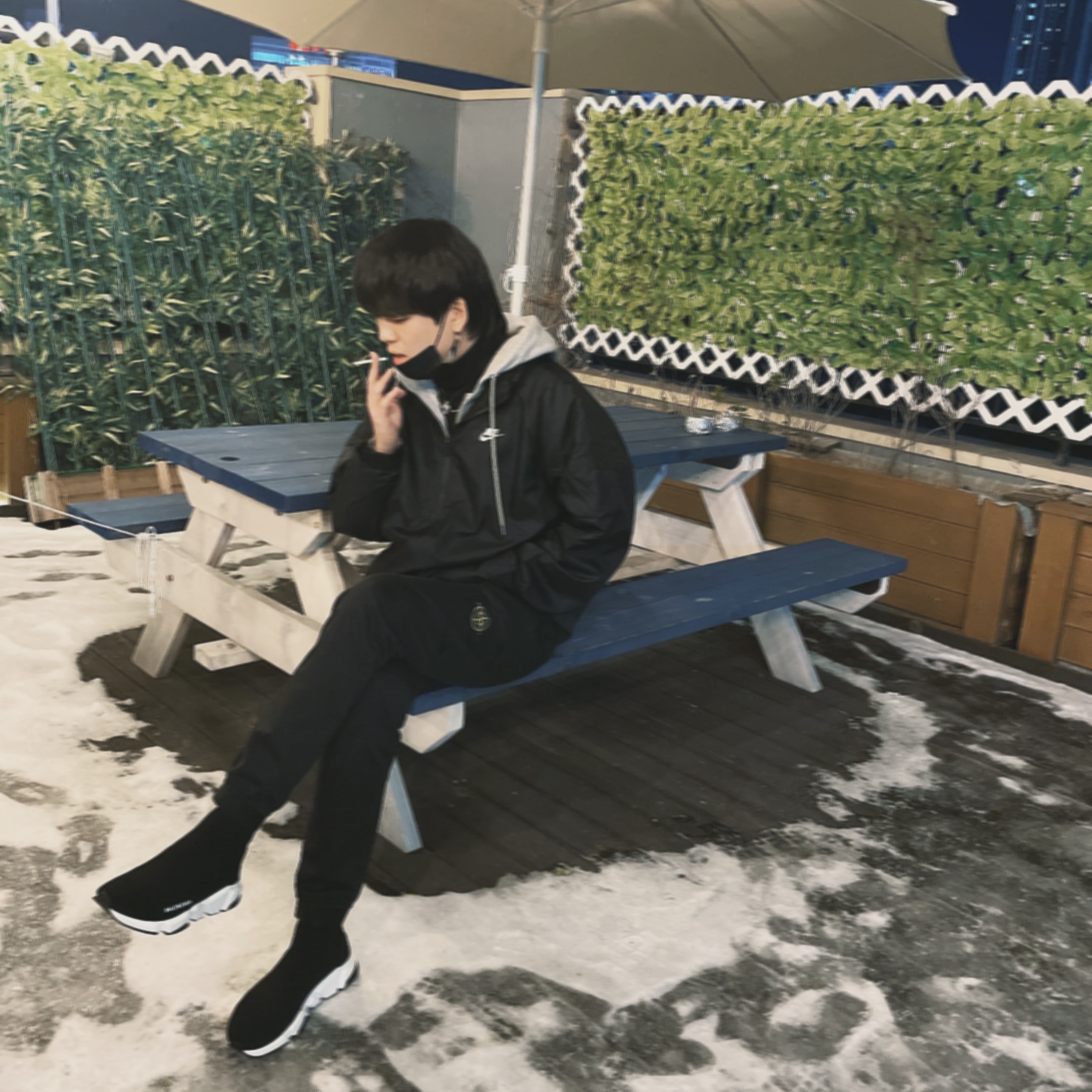 Balenciaga Speed Trainer Black White 2021/2022 착용 스타일 - 2