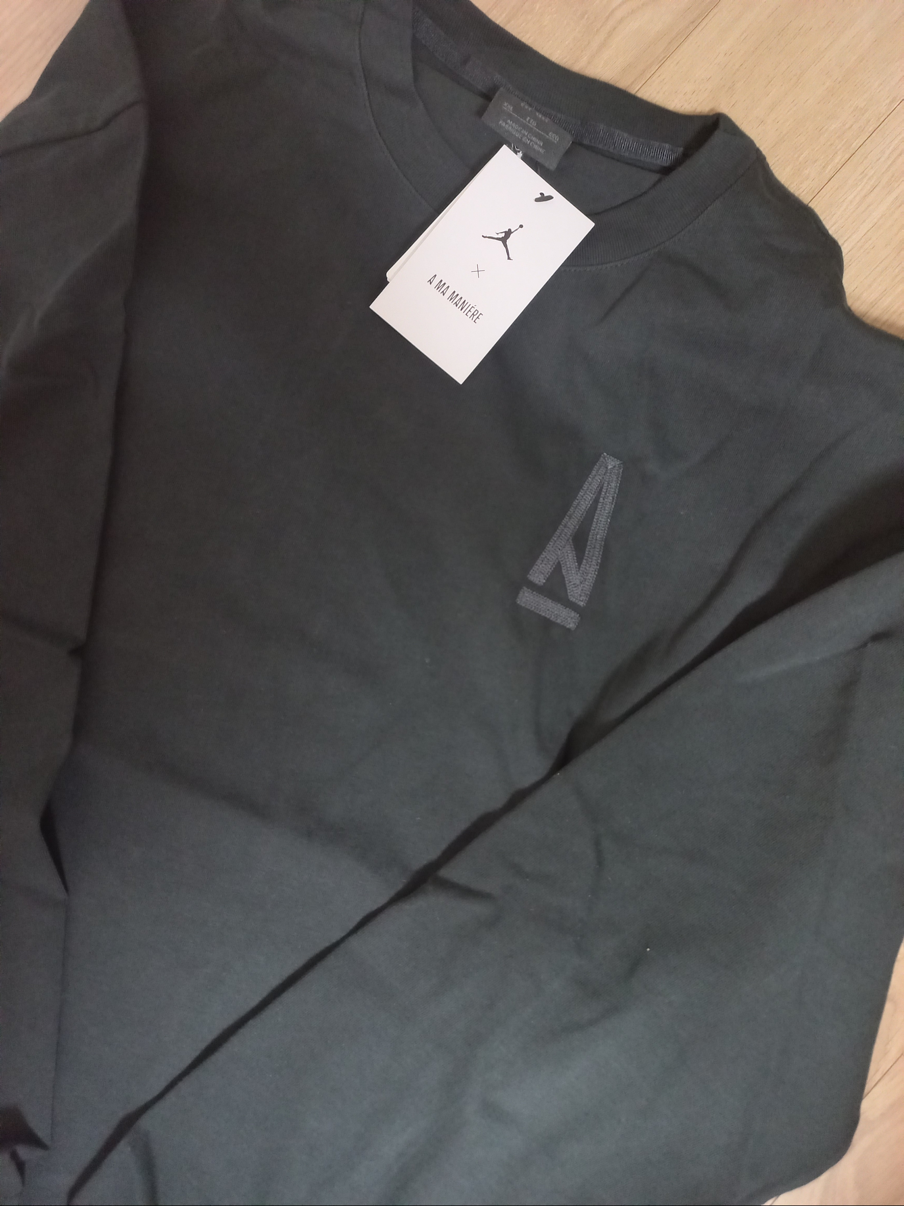 Jordan x A Ma Maniere L/S T-Shirt Black - Asia 착용 스타일 - 1