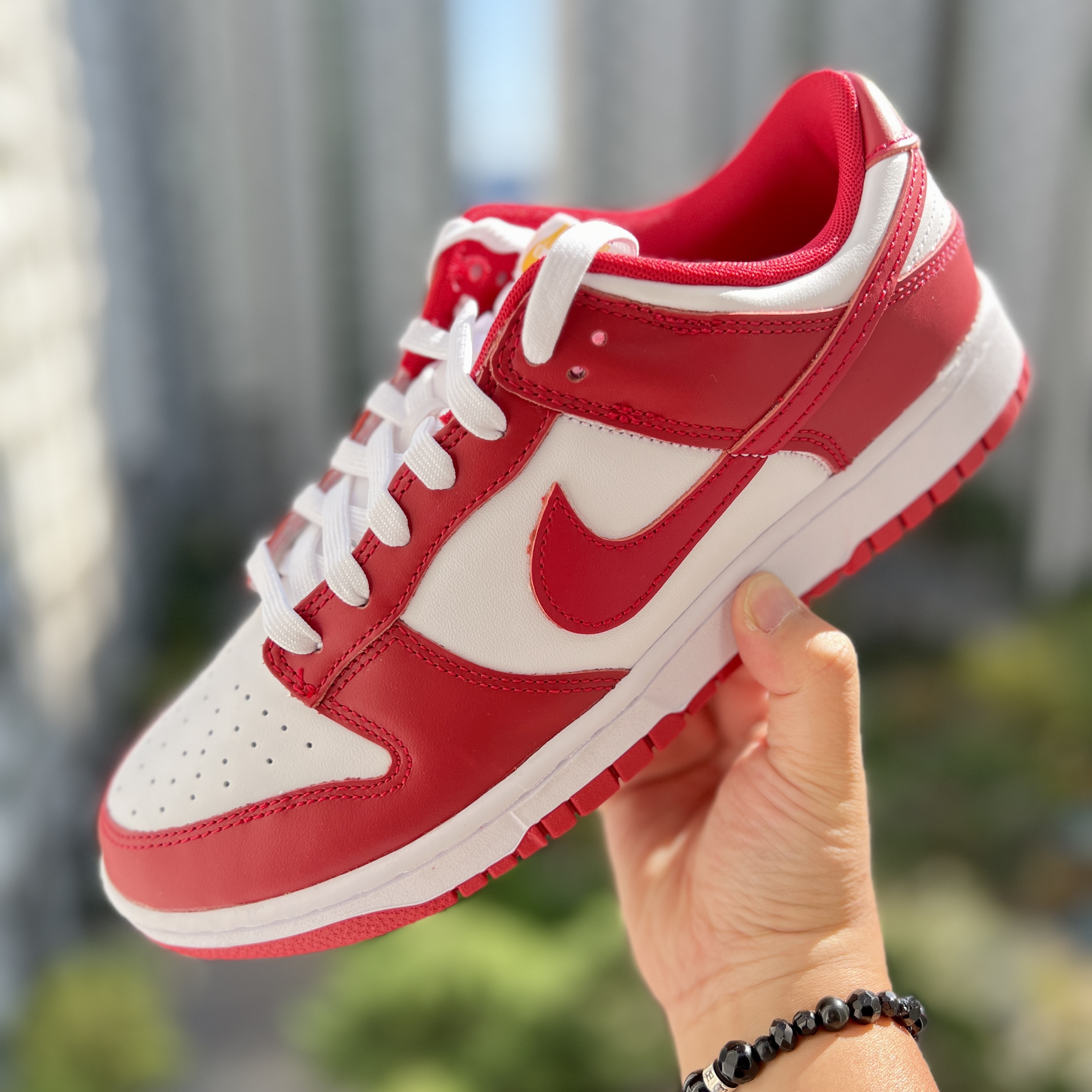 Nike Dunk Low Retro Gym Red 착용 스타일 - 1