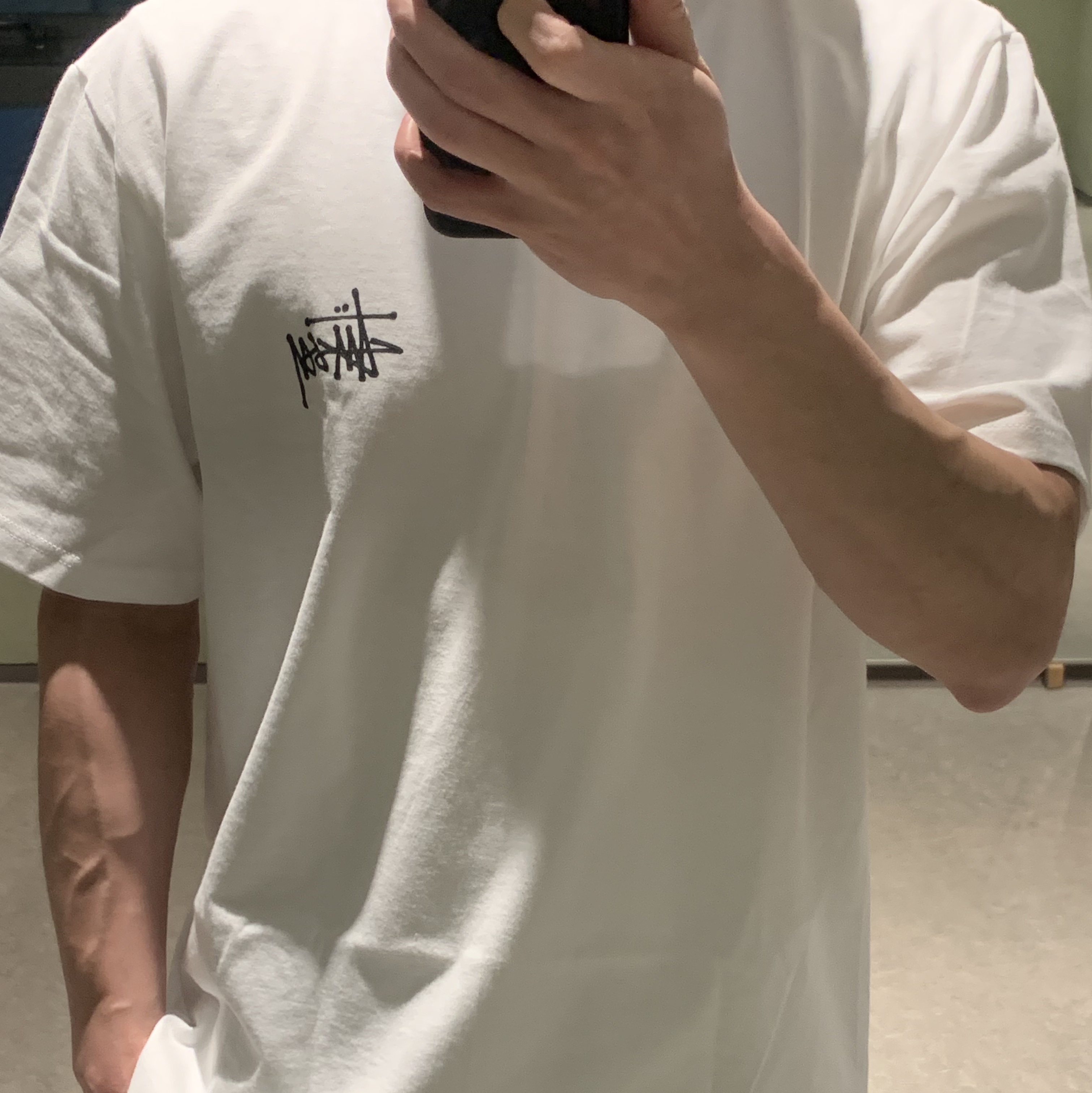Stussy Basic Stussy T-Shirt White 2023 착용 스타일