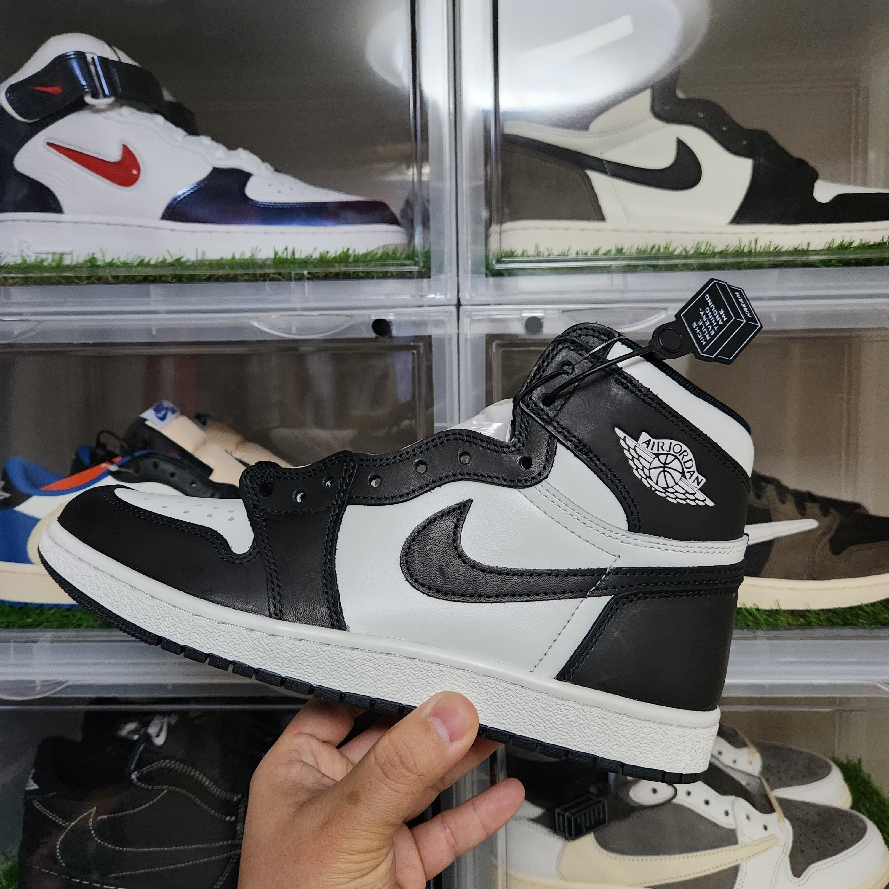 Jordan 1 High 85 Black White 착용 스타일 - 3