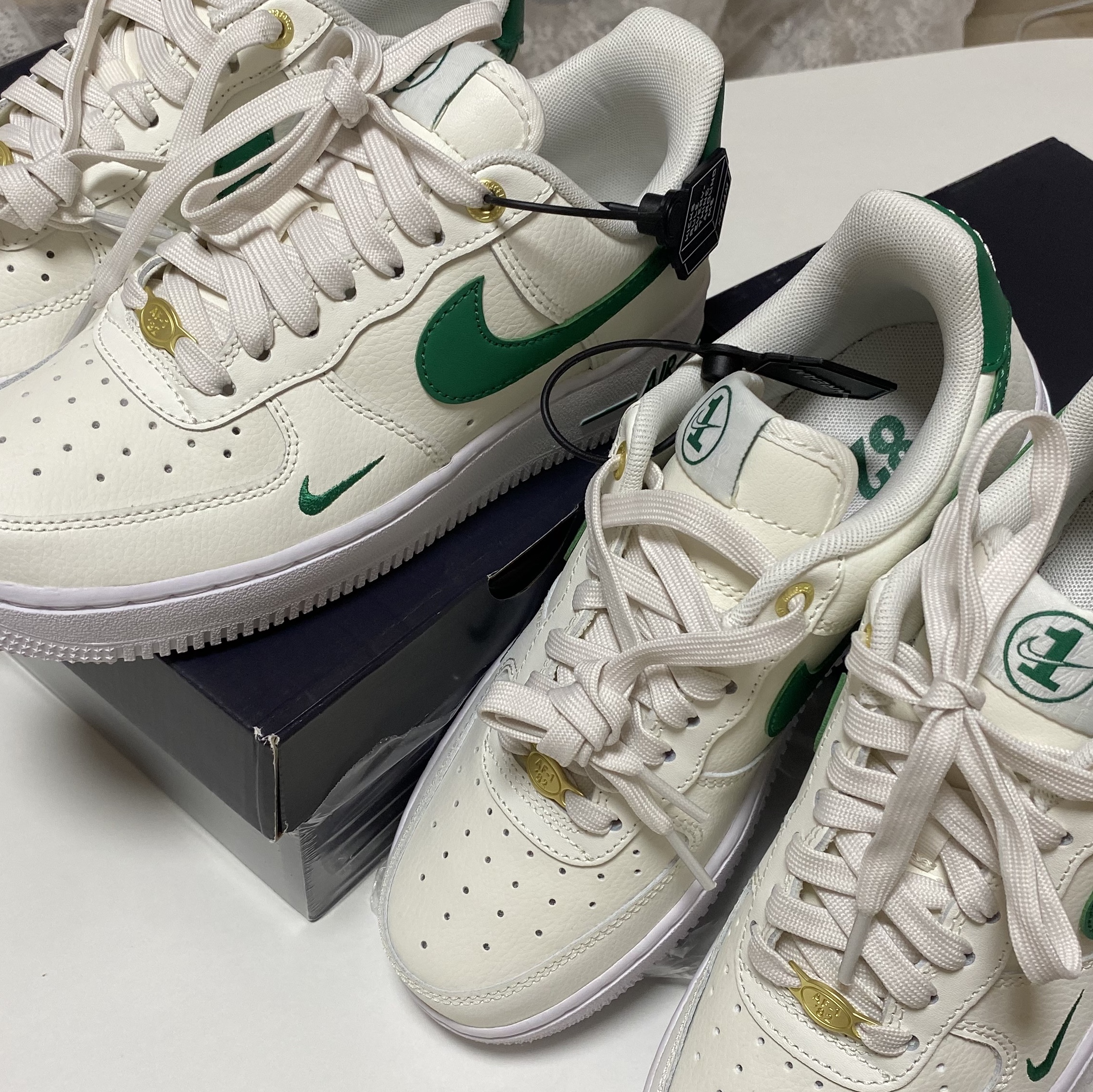 (W) Nike Air Force 1 '07 SE 40th Anniversary Join Forces Sail Malachite 착용 스타일
