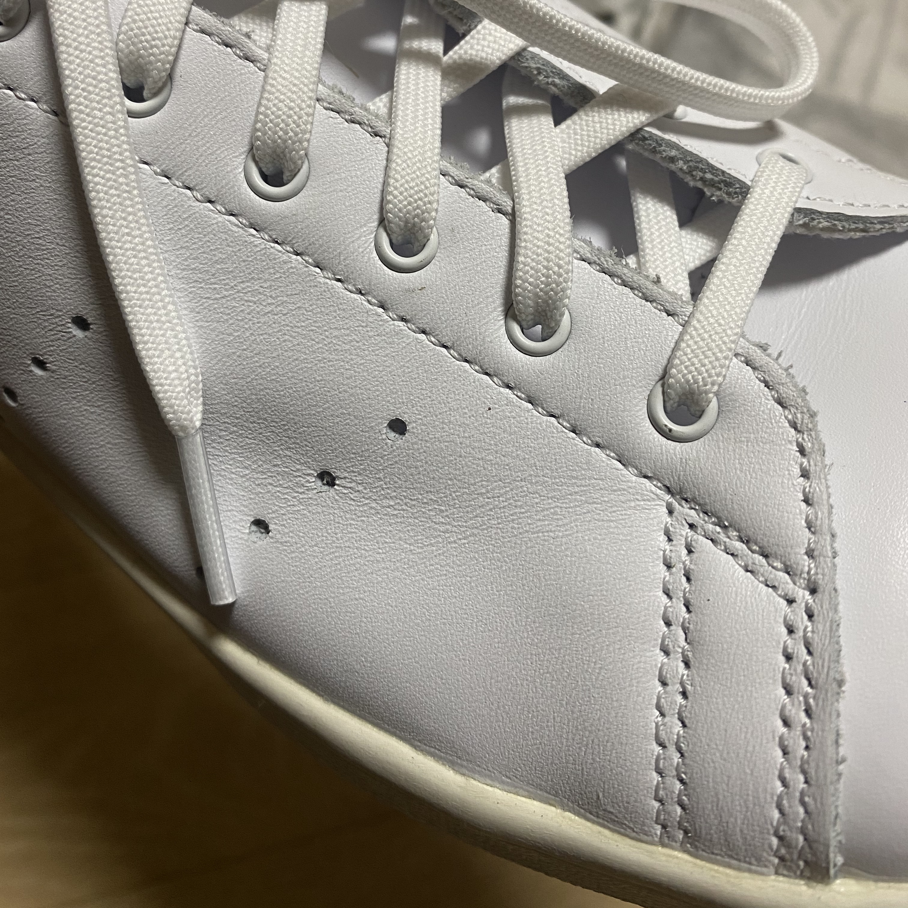 Adidas Stan Smith 80s Cloud White Green 착용 스타일 - 4