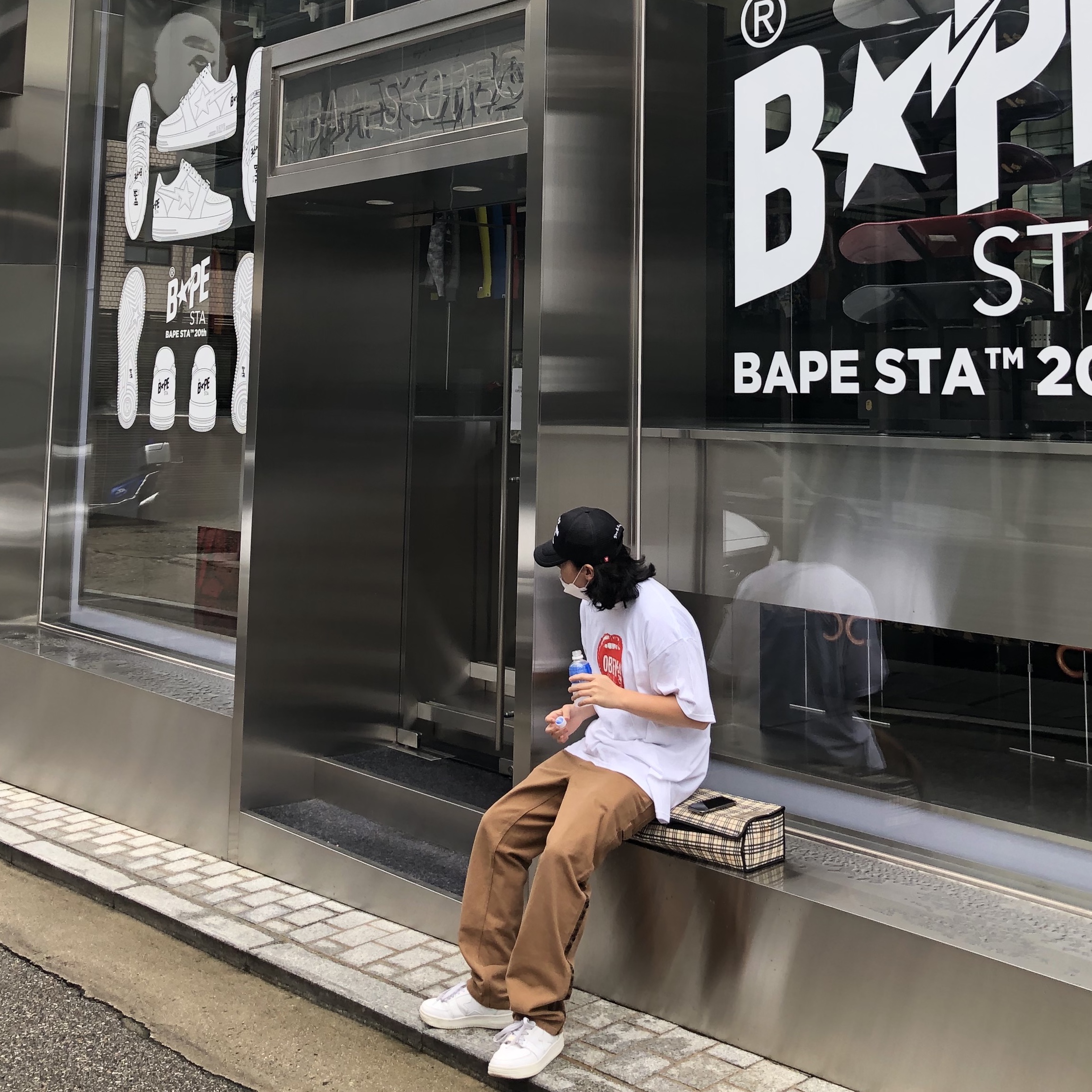 BAPE Bape Sta Low White 착용 스타일 - 4
