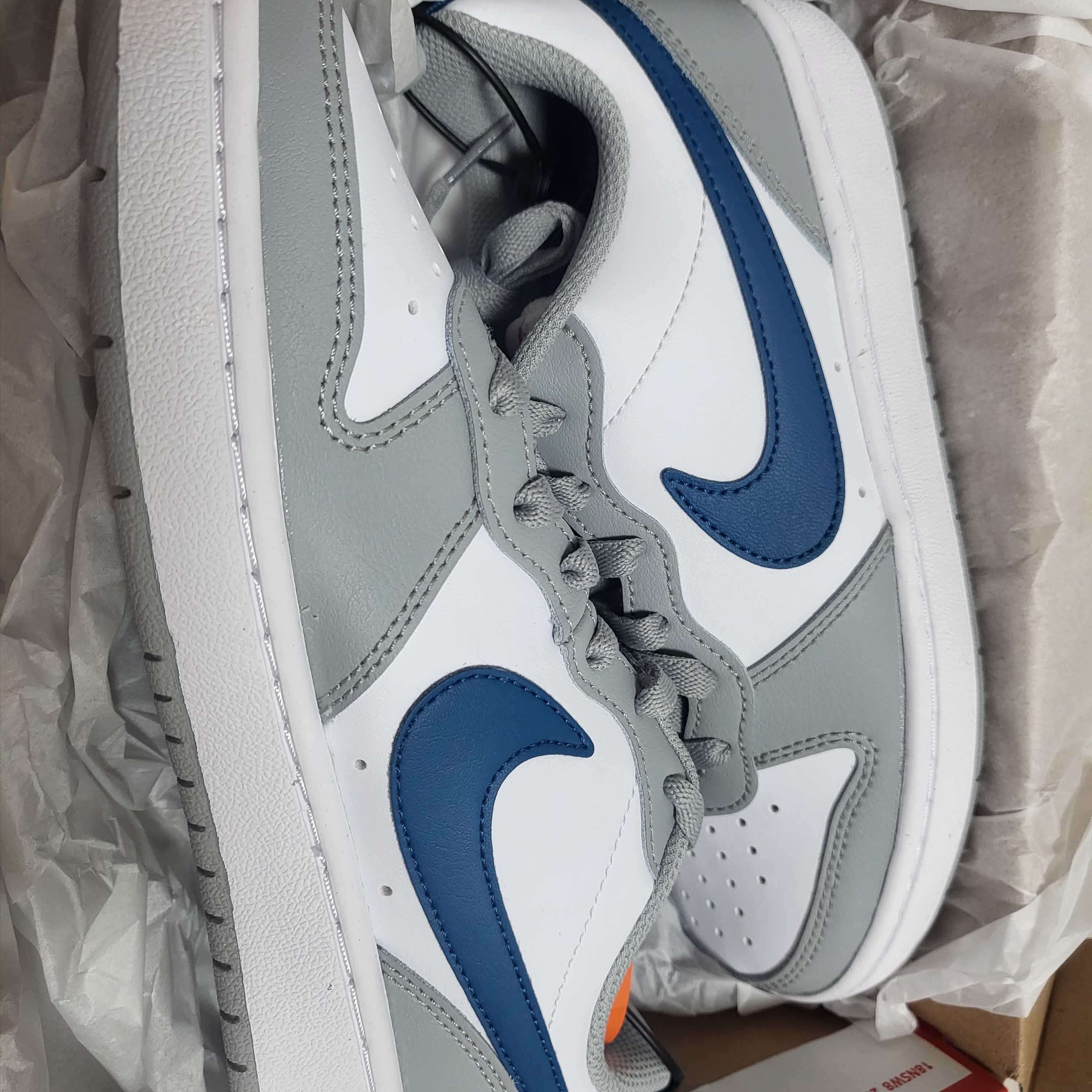 (GS) Nike Court Borough Low 2 Light Smoke Grey 착용 스타일