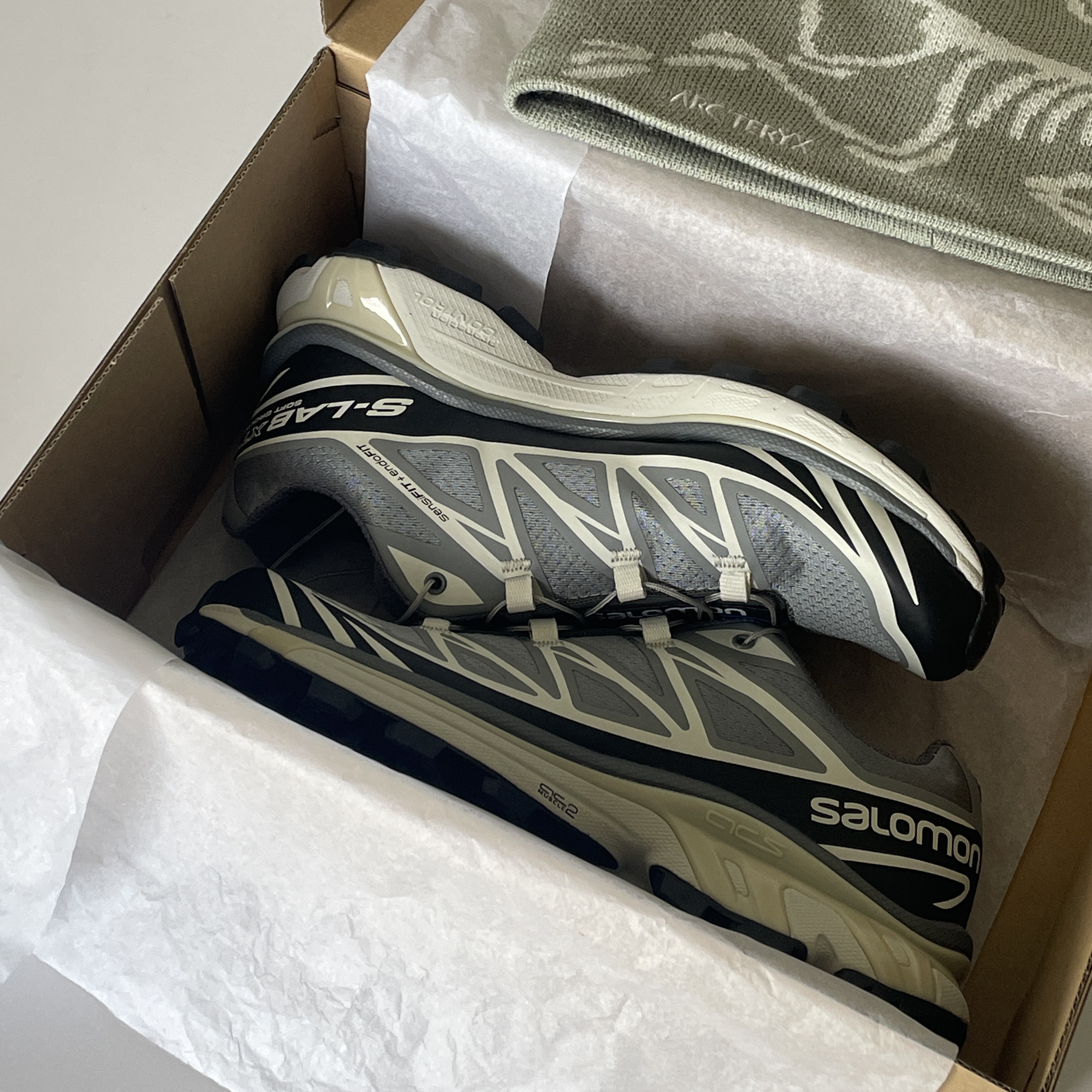 Salomon XT-6 Recut Phantom Vanilla Ice 착용 스타일 - 3