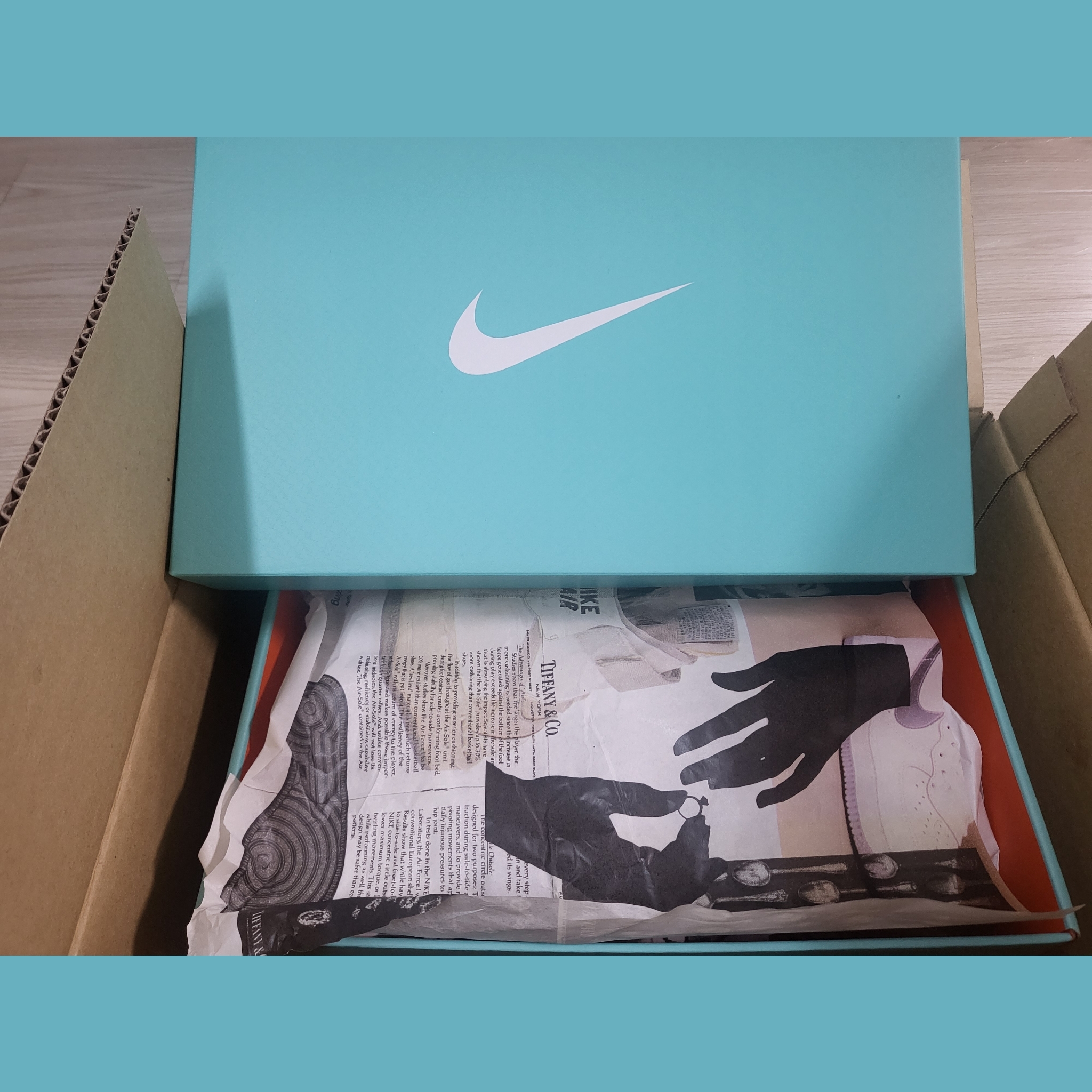 Nike x Tiffany & Co. Air Force 1 Low SP 1837 착용 스타일 - 1
