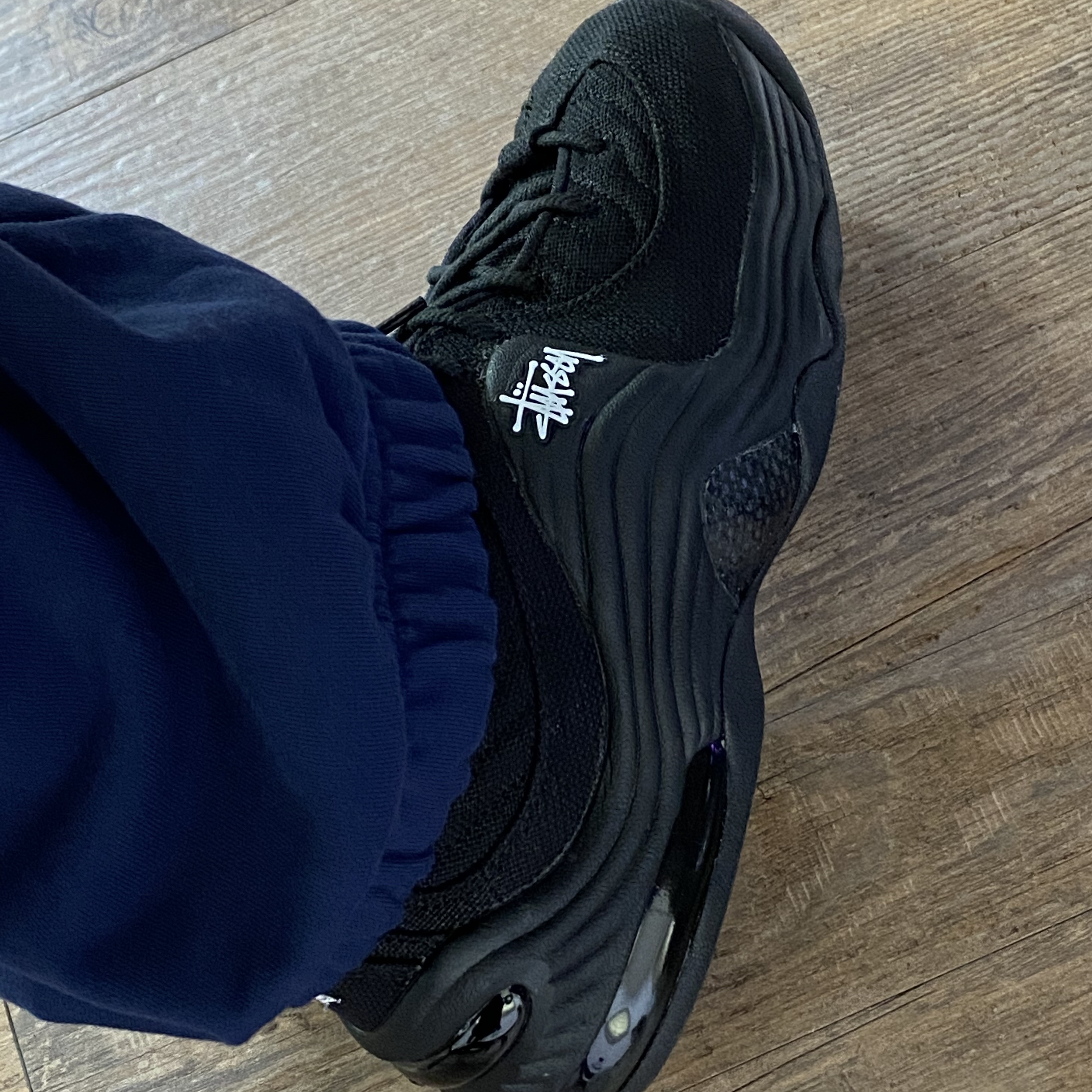 Nike x Stussy Air Penny II Black 착용 스타일