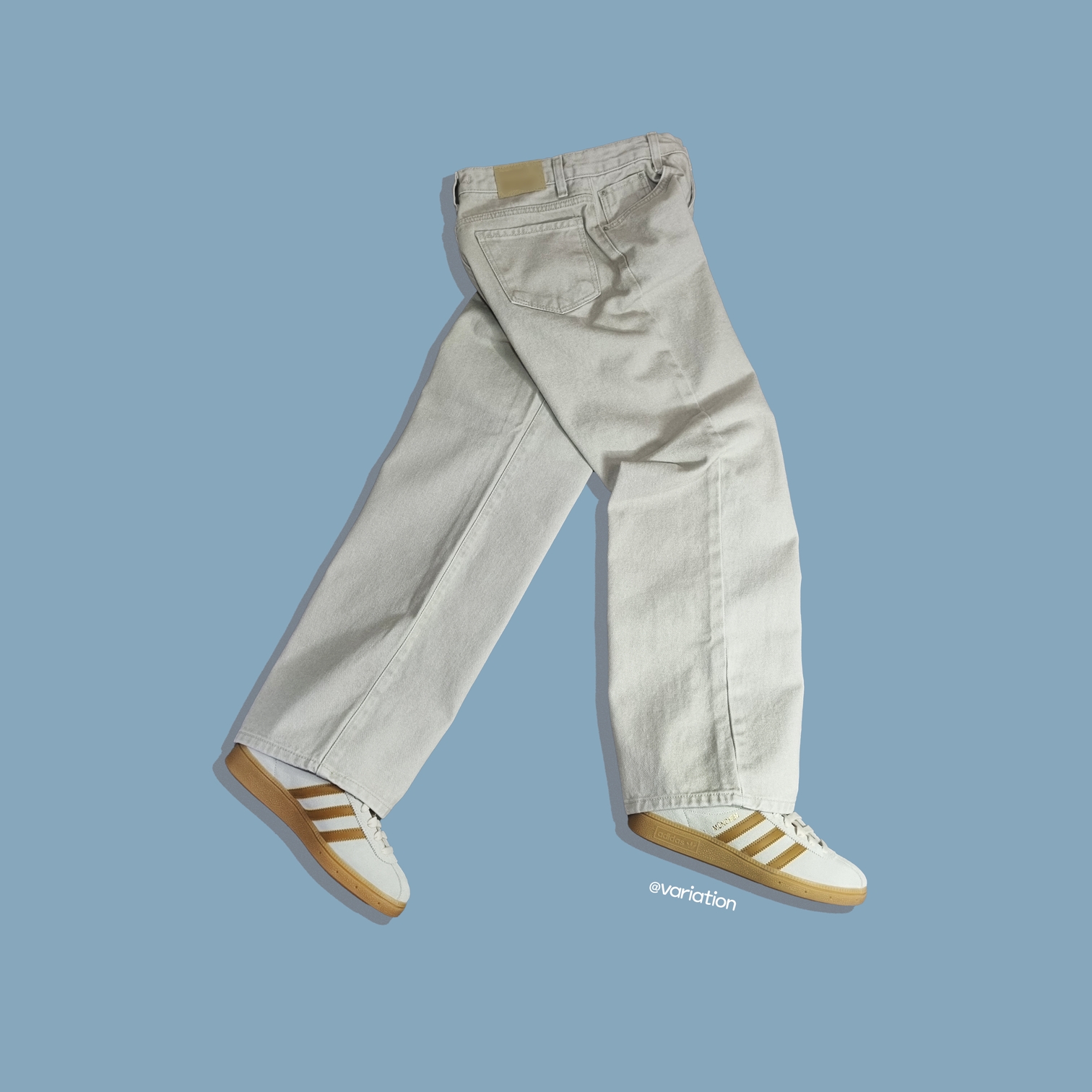 Adidas City Series Munchen Cream White Mesa 착용 스타일 - 2