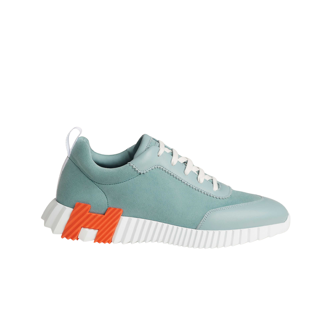 에르메스 바운싱 스니커즈 스웨이드 고트스킨 카프스킨& 베르 도으(Hermes Bouncing Sneakers Suede Goatskin Calfskin & Vert Deau) - 1