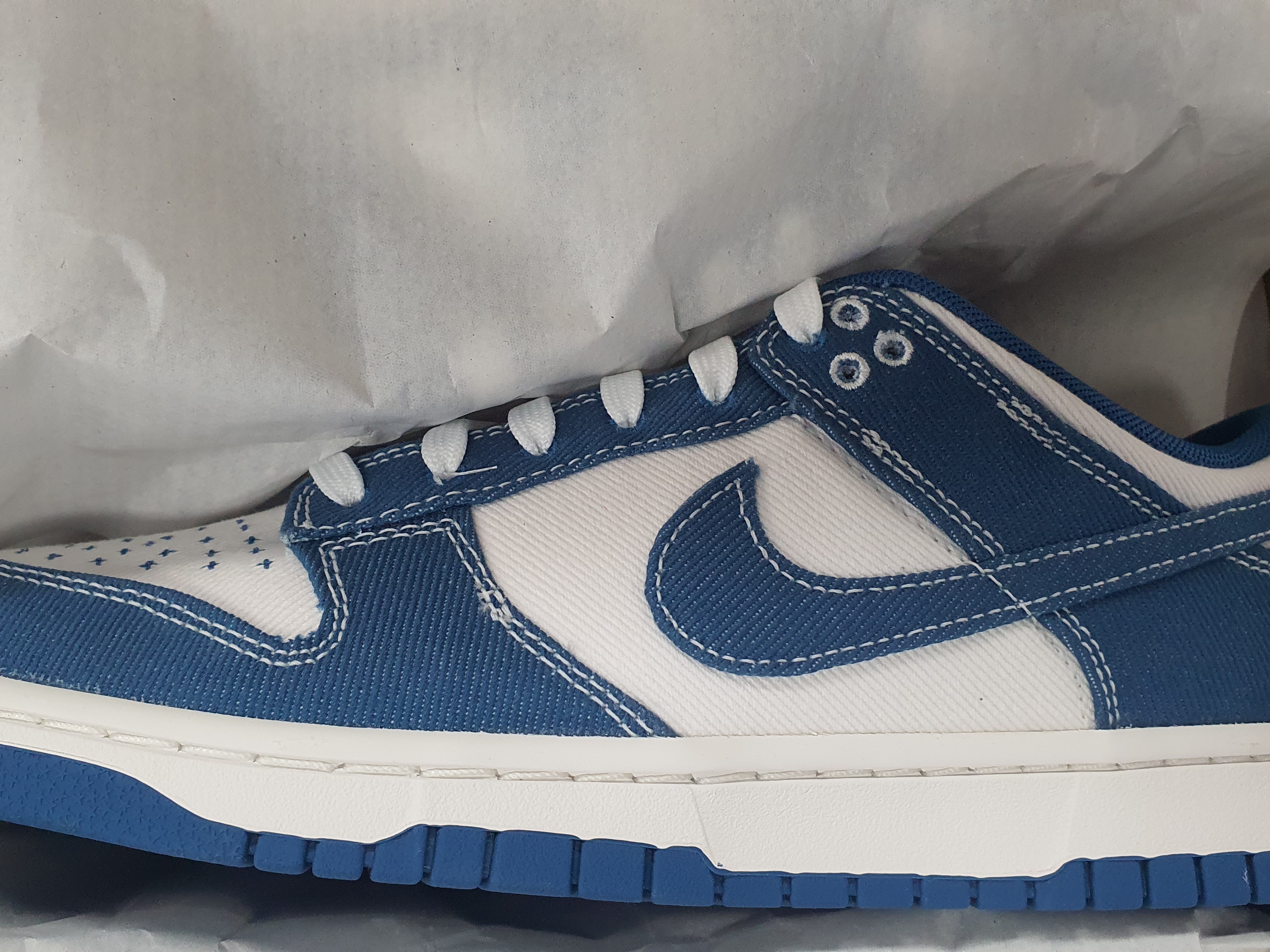 Nike Dunk Low Retro SE Industrial Blue 착용 스타일 - 2