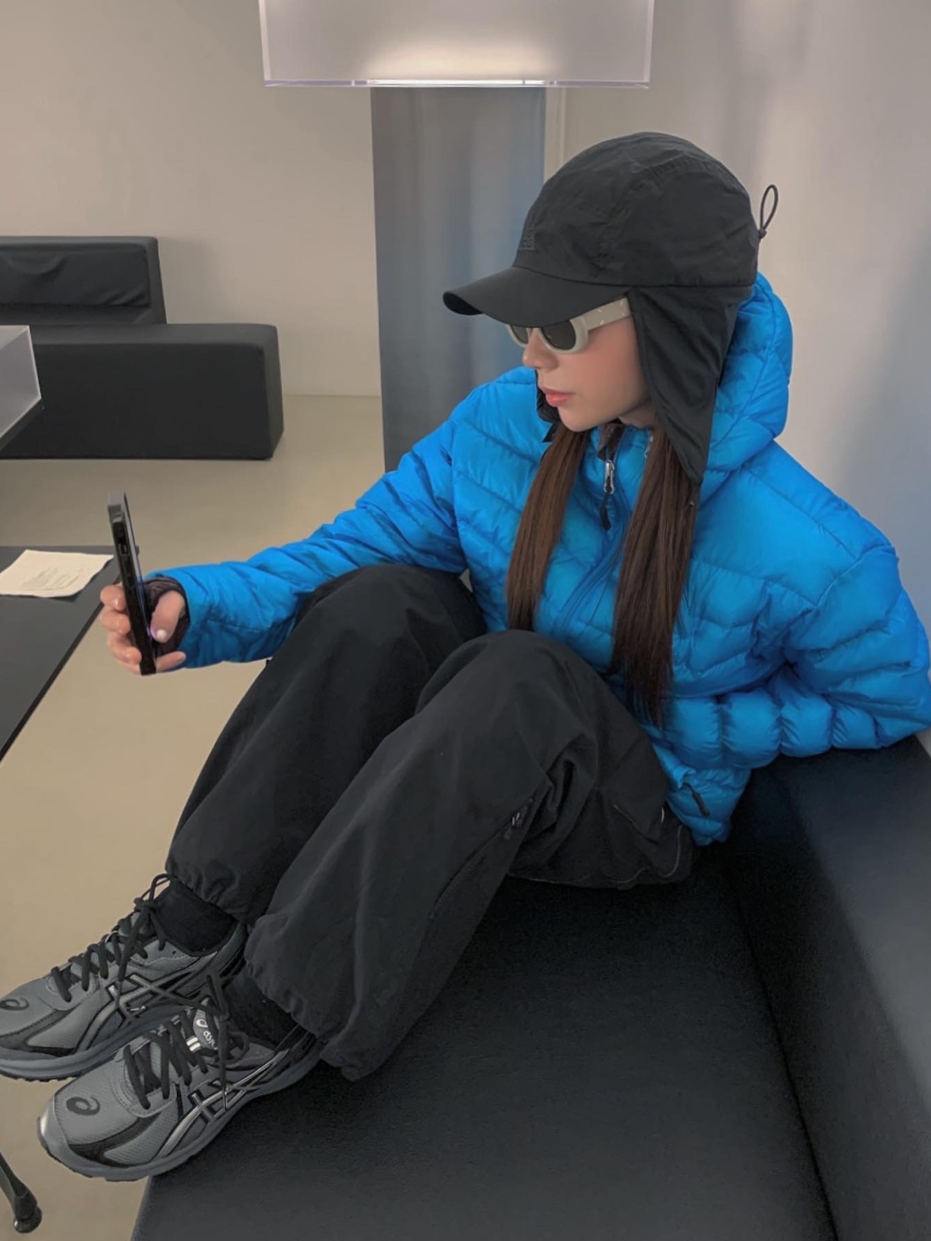 Nike ACG Warm AW84 Cap Black Anthracite, Gentle Monster x Maison Margiela MM004 Grey Black 착용 스타일