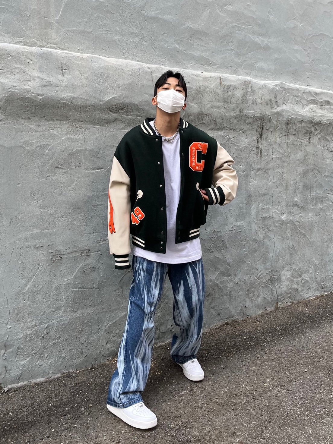 Nike Air Force 1 '07 Low White 착용 스타일