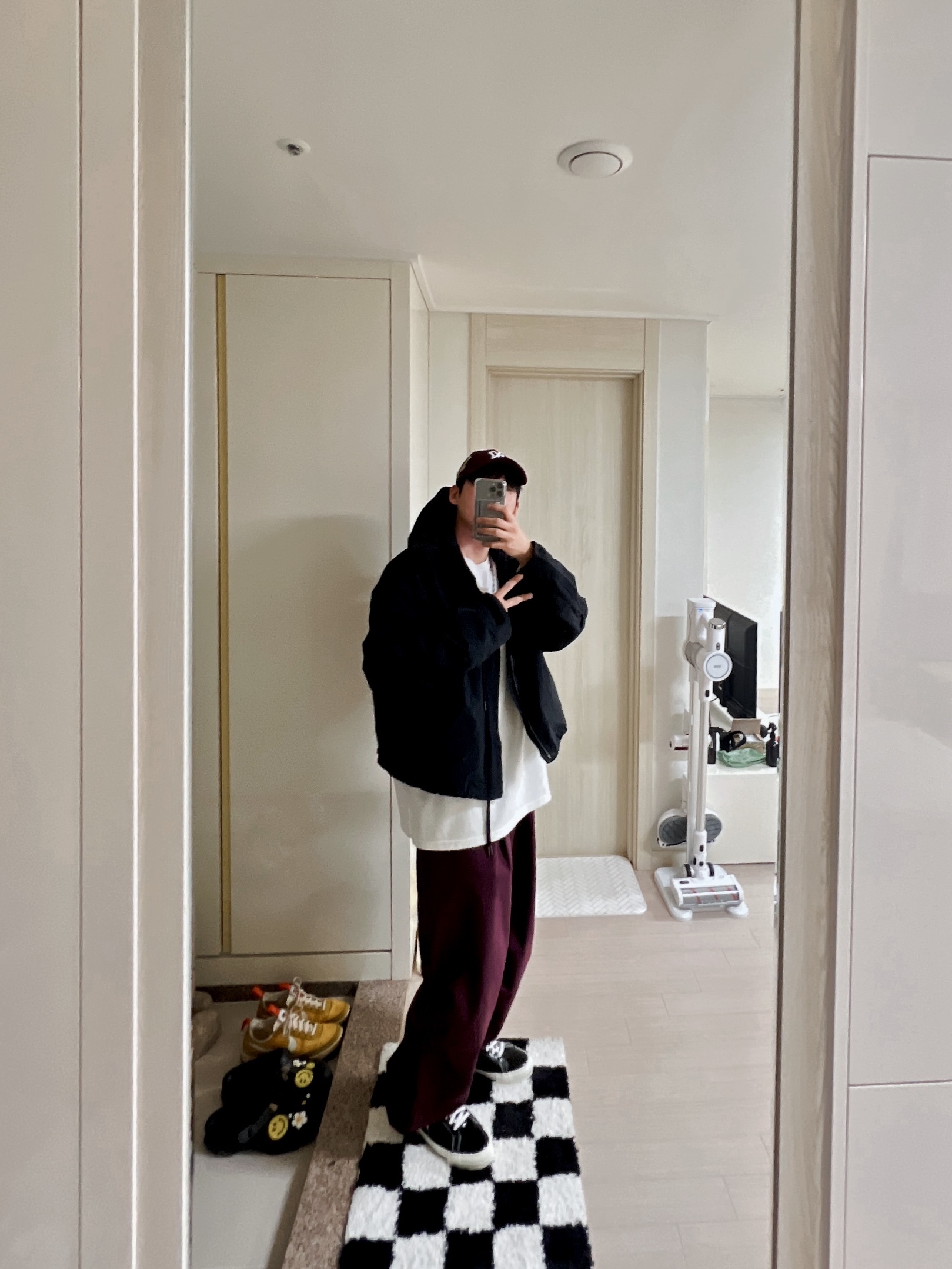 Converse One Star Ox Black 착용 스타일