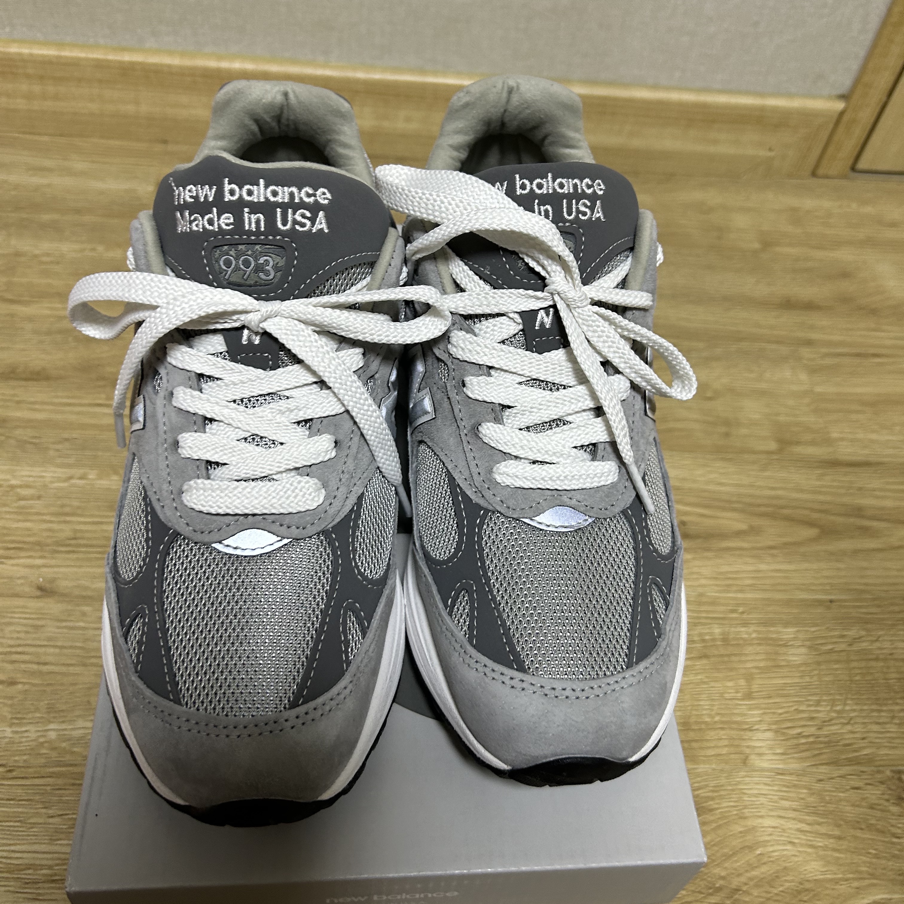 New Balance 993 Made in USA Grey - D Standard 착용 스타일