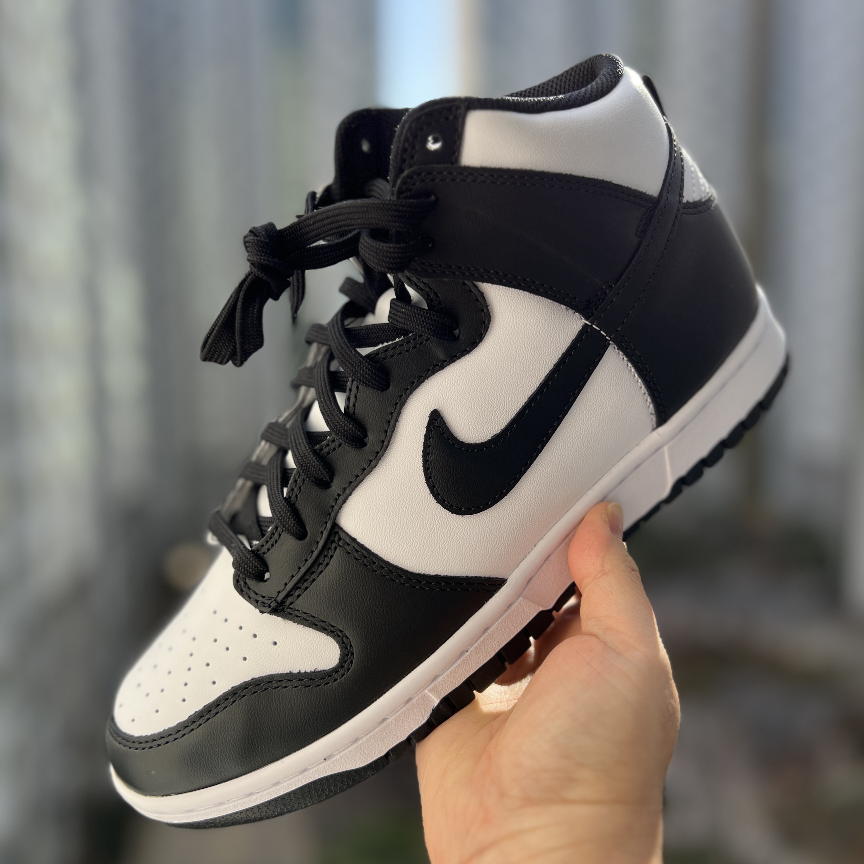 Nike Dunk High Retro Championship White 착용 스타일 - 1