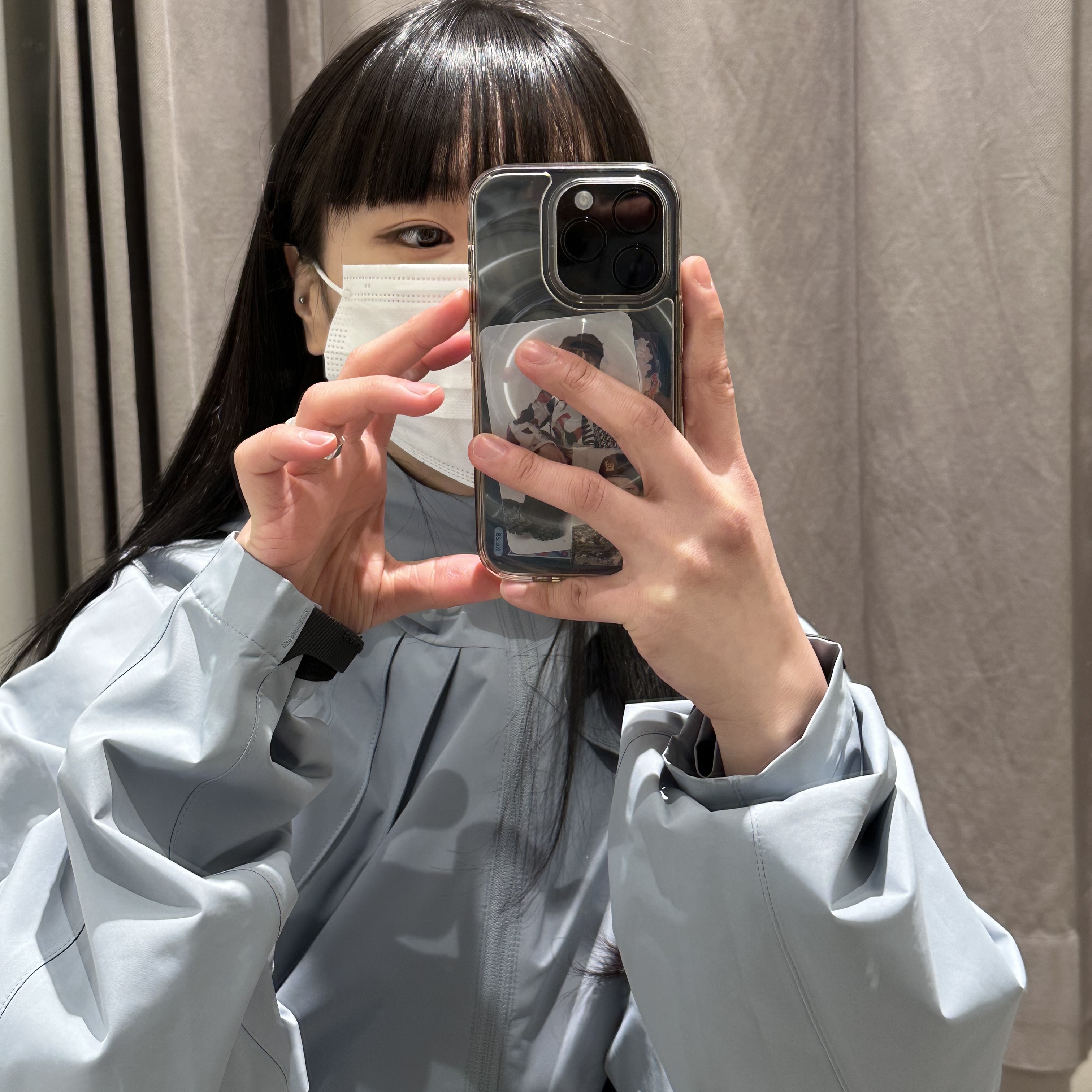 Sansan Gear Windblock Jacket Sky Blue - 22FW 착용 스타일