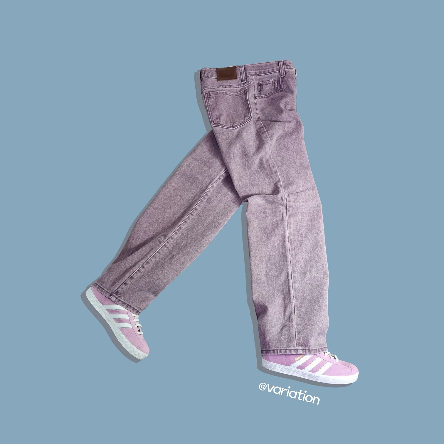 (J) Adidas Gazelle Bliss Lilac 착용 스타일 - 1