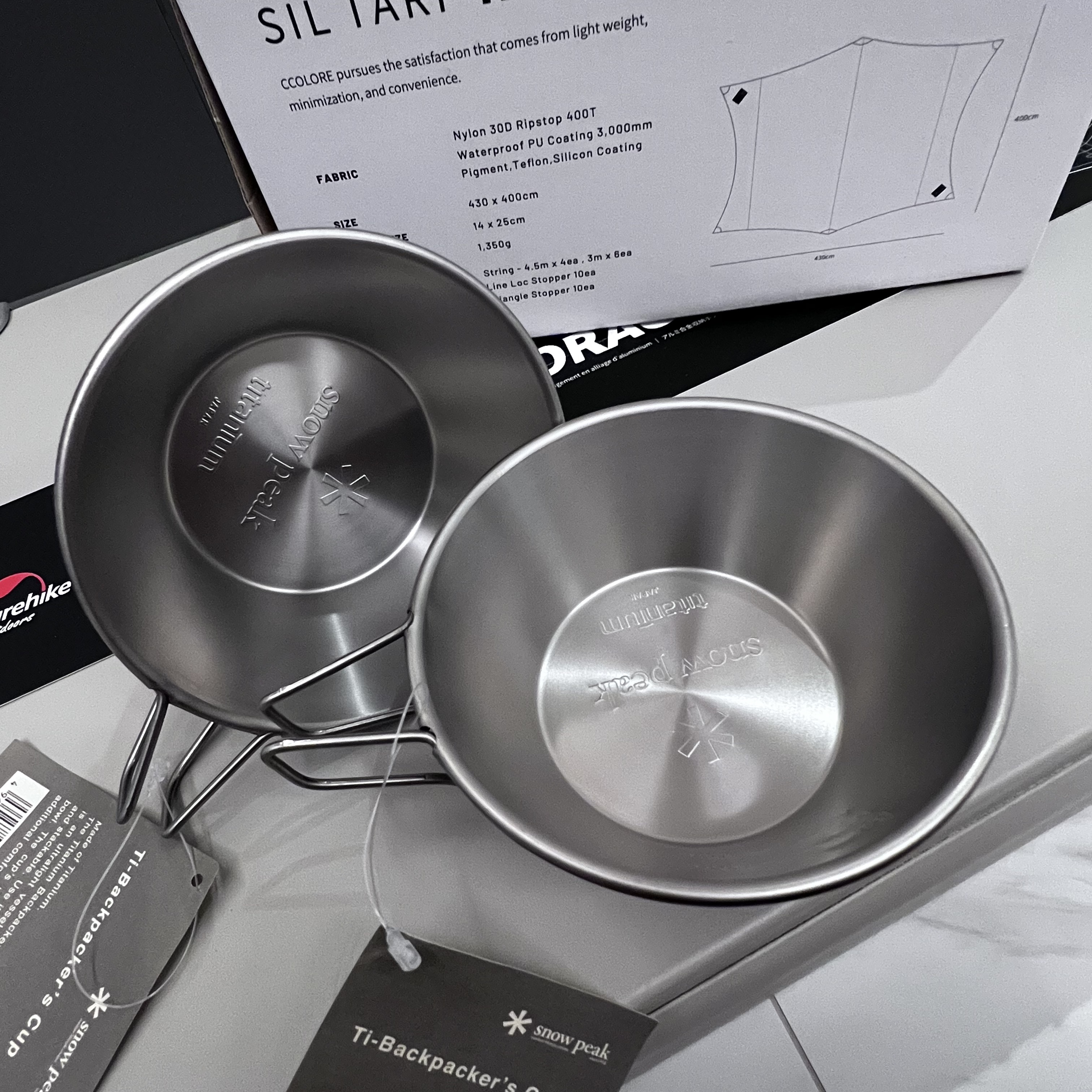 Snow Peak Titanium Sierra Cup 착용 스타일