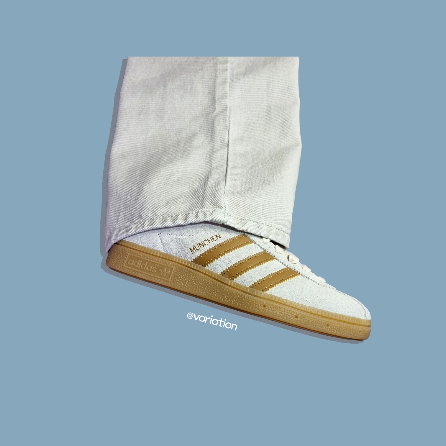 Adidas City Series Munchen Cream White Mesa 착용 스타일 - 3