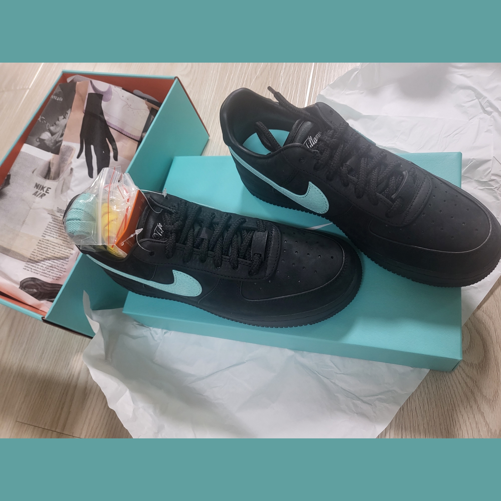 Nike x Tiffany & Co. Air Force 1 Low SP 1837 착용 스타일 - 2