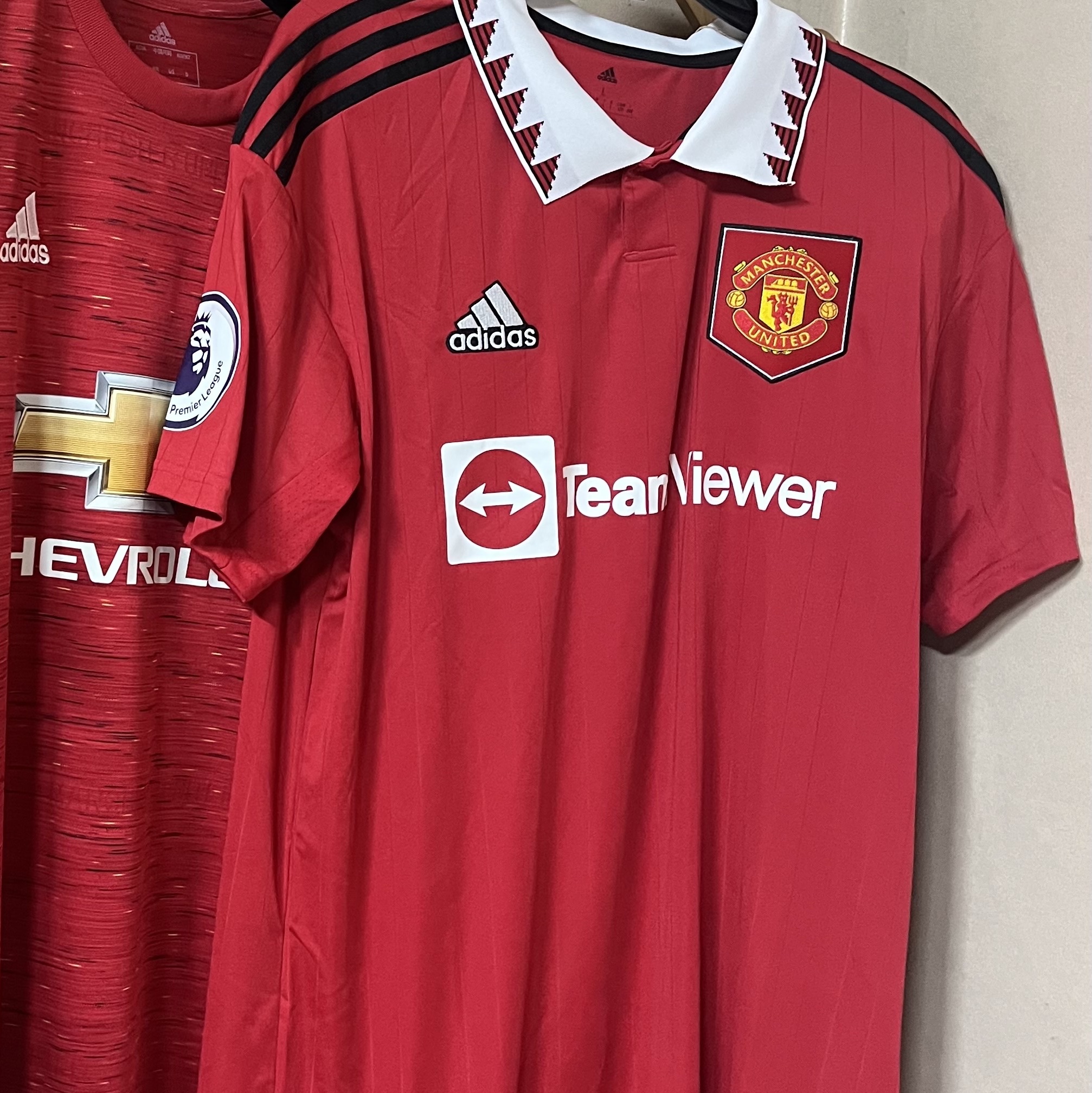 Adidas Manchester United 2022/23 Home Jersey Real Red - KR Sizing (Non Marking Ver.) 착용 스타일