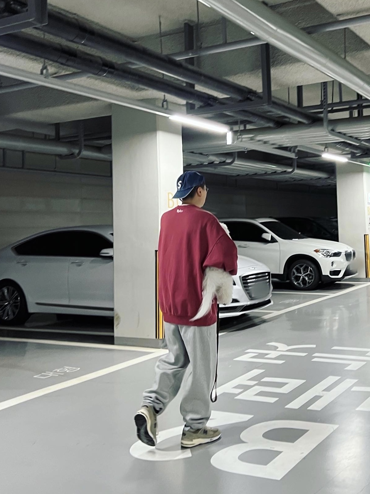 New Balance x JJJJound 991 Made in UK Grey, Nike x Stussy NRG Fleece Pants Dark Grey Heather (DO9340-063) 착용 스타일 - 1