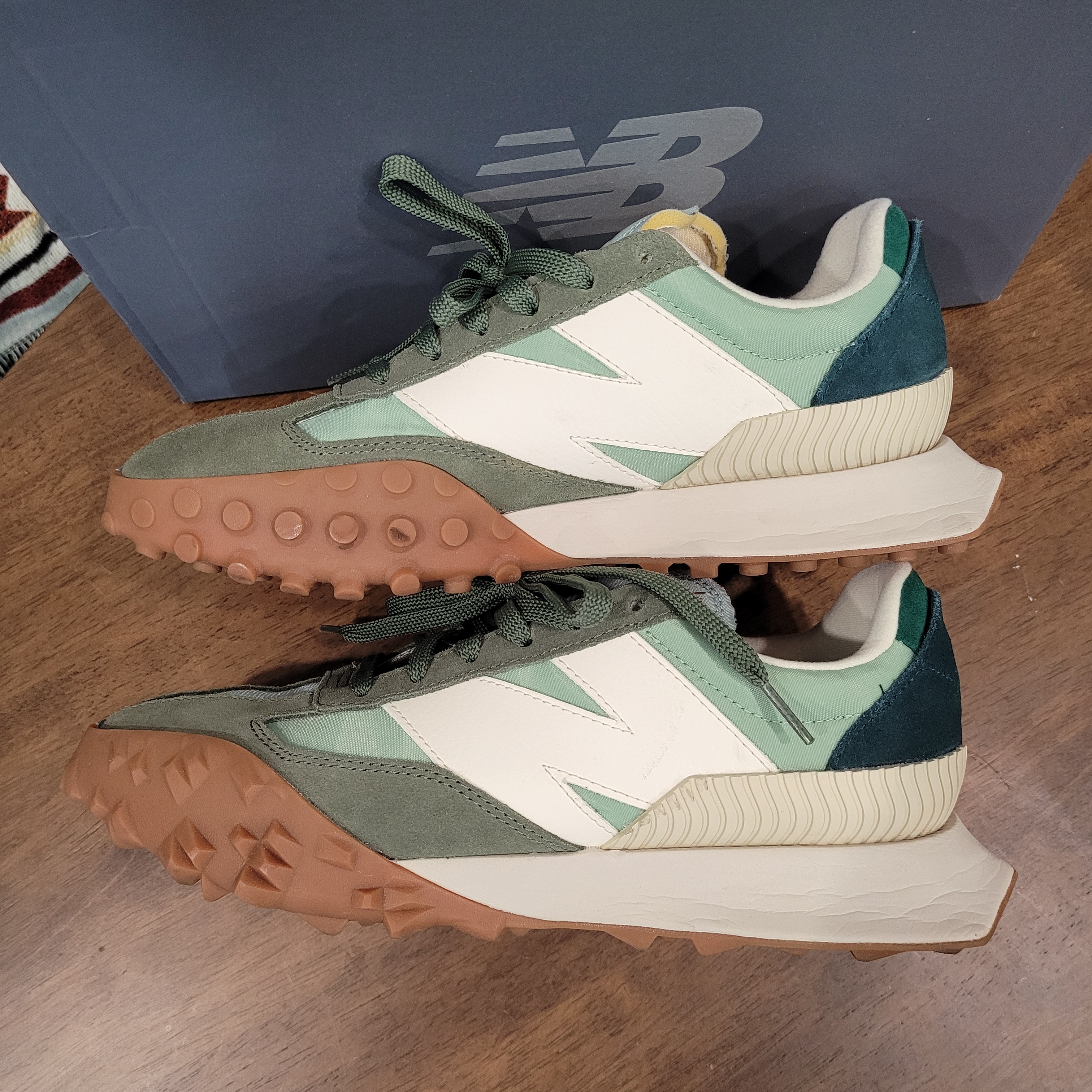 New Balance XC-72 Light Green 착용 스타일 - 3
