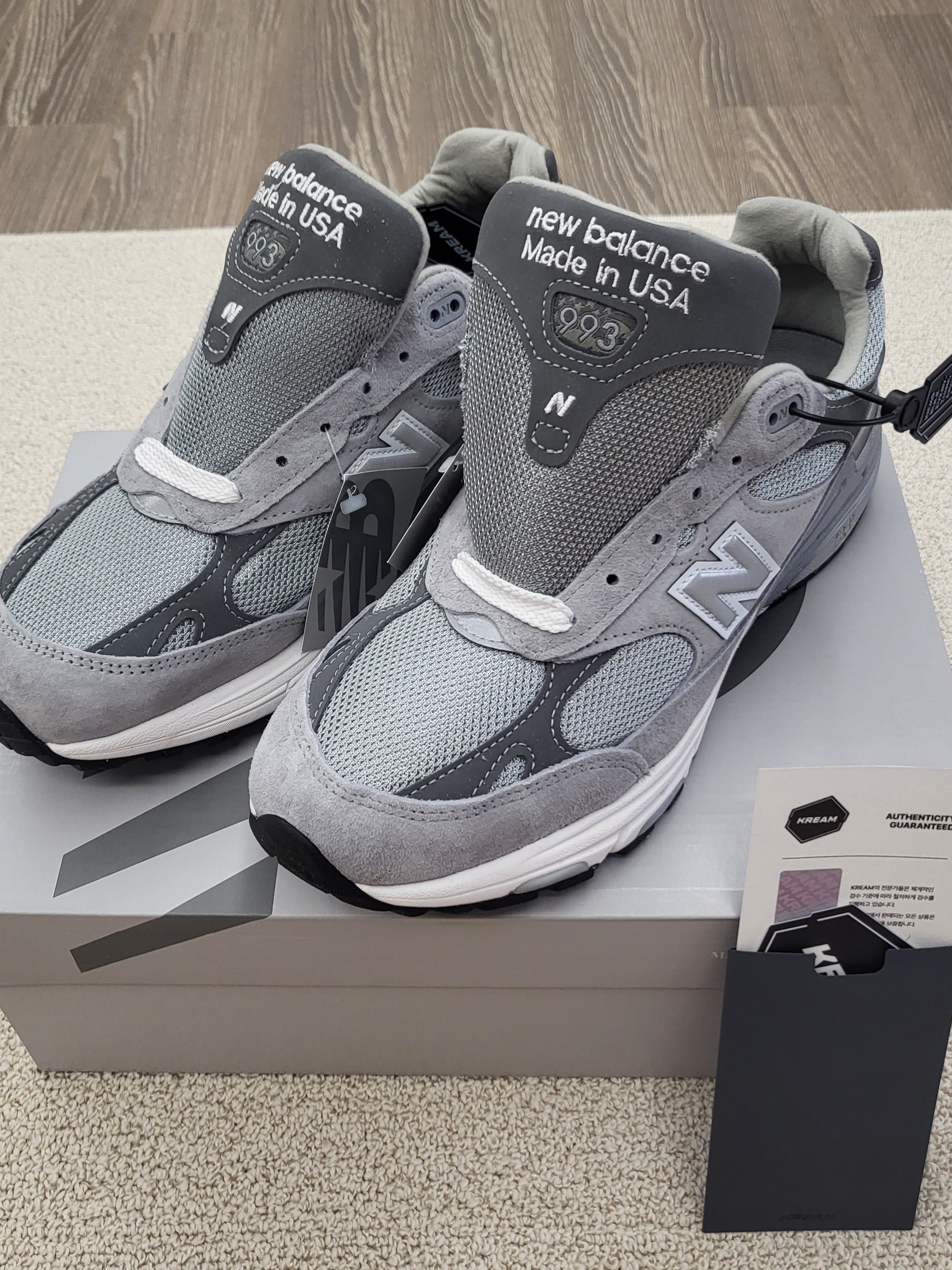 New Balance 993 Made in USA Grey - D Standard 착용 스타일